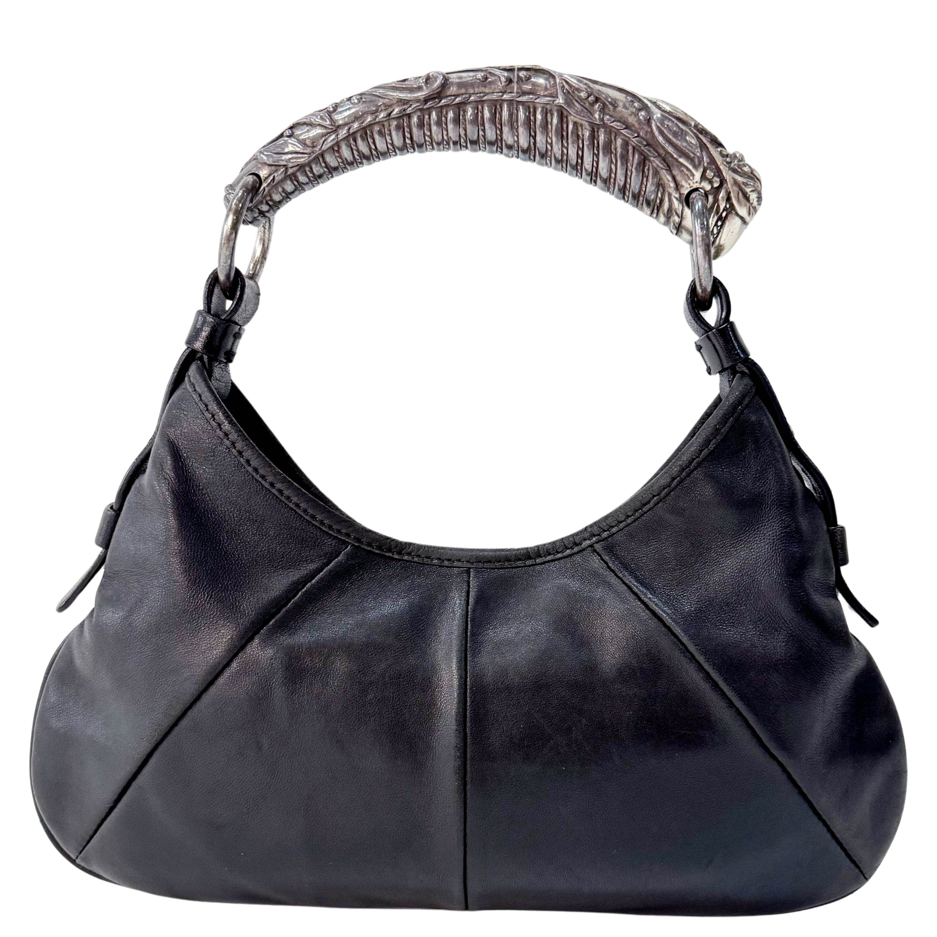 Mini Mombasa Black Leather Hand Bag