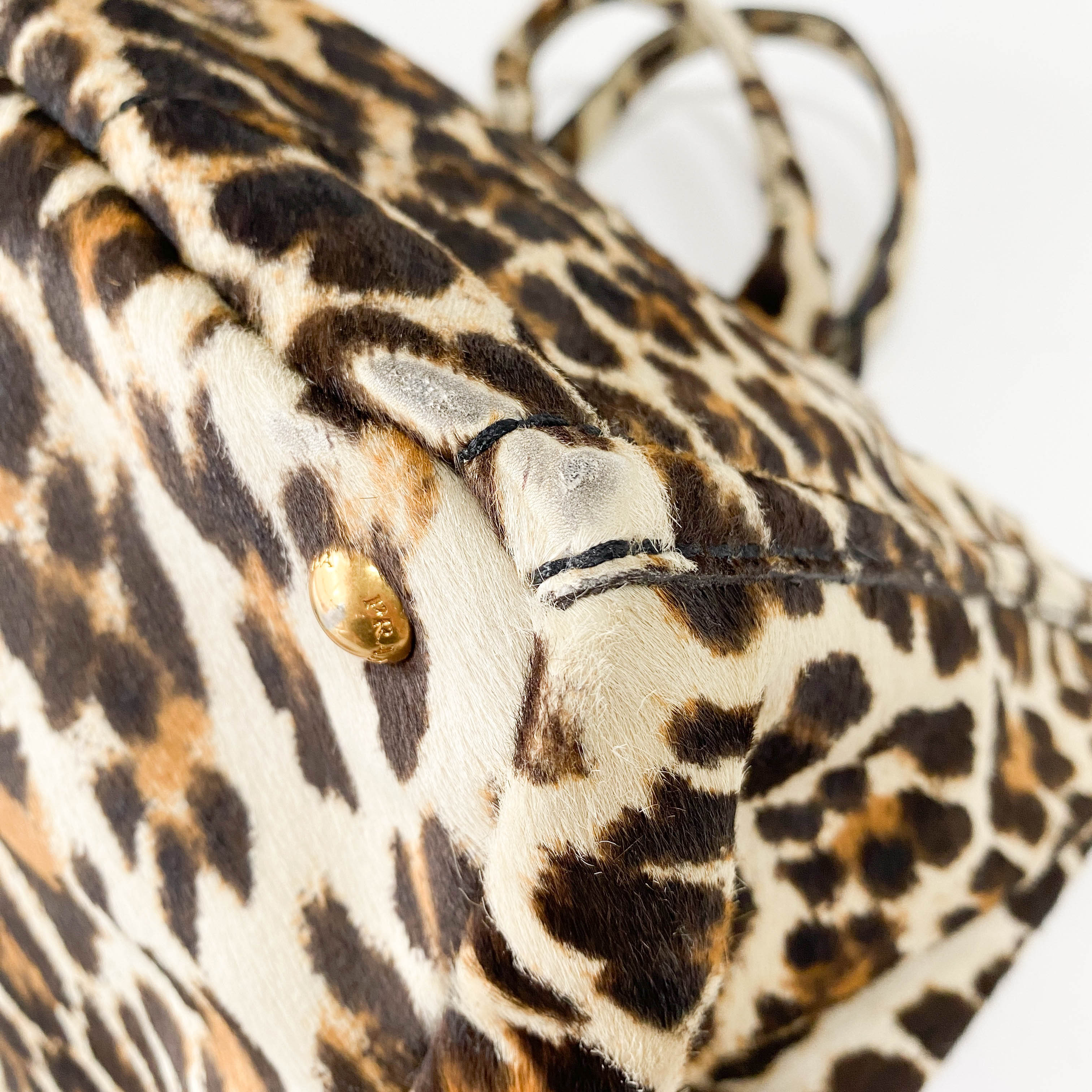 Canapa Leopard Pony Hair Tote Bag