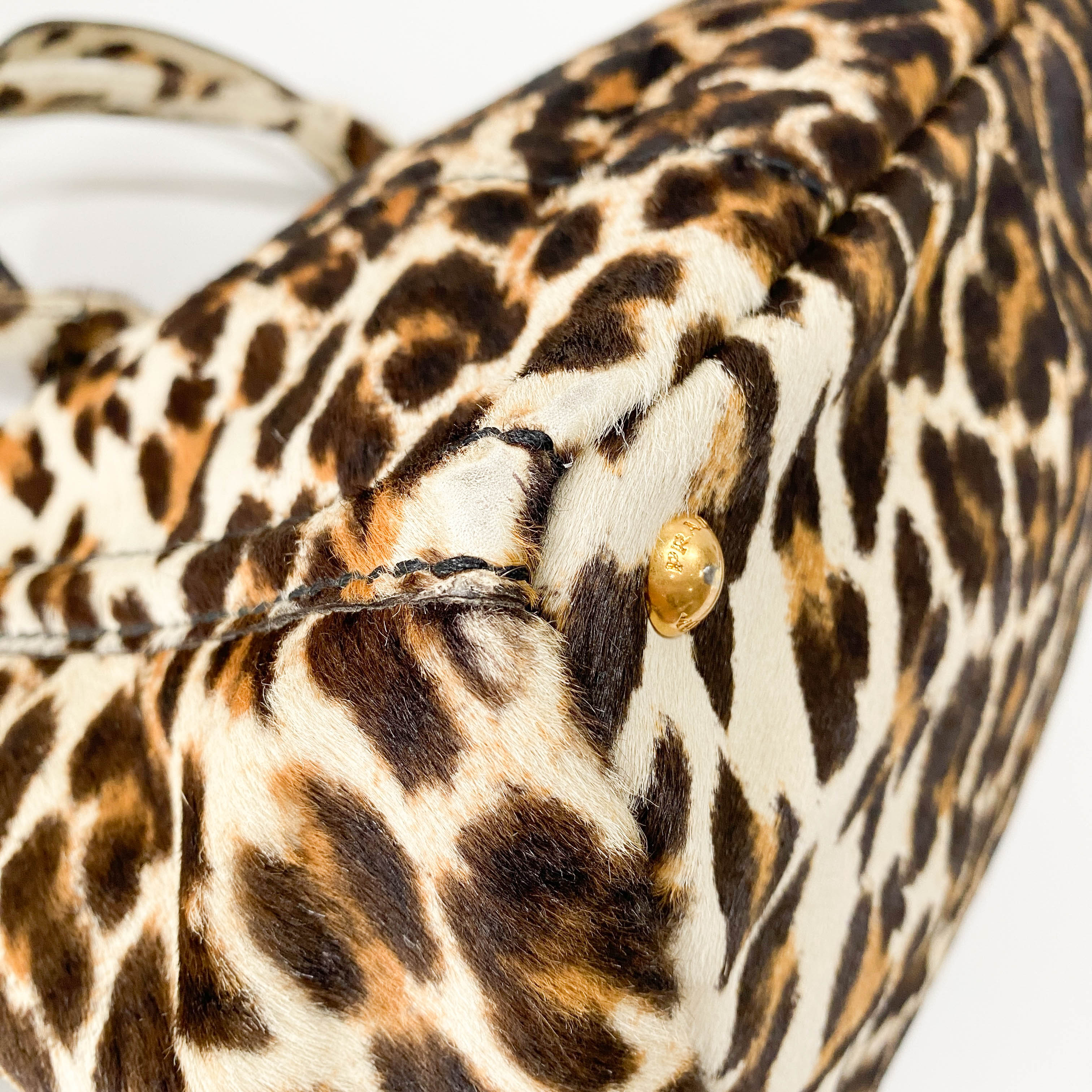 Canapa Leopard Pony Hair Tote Bag