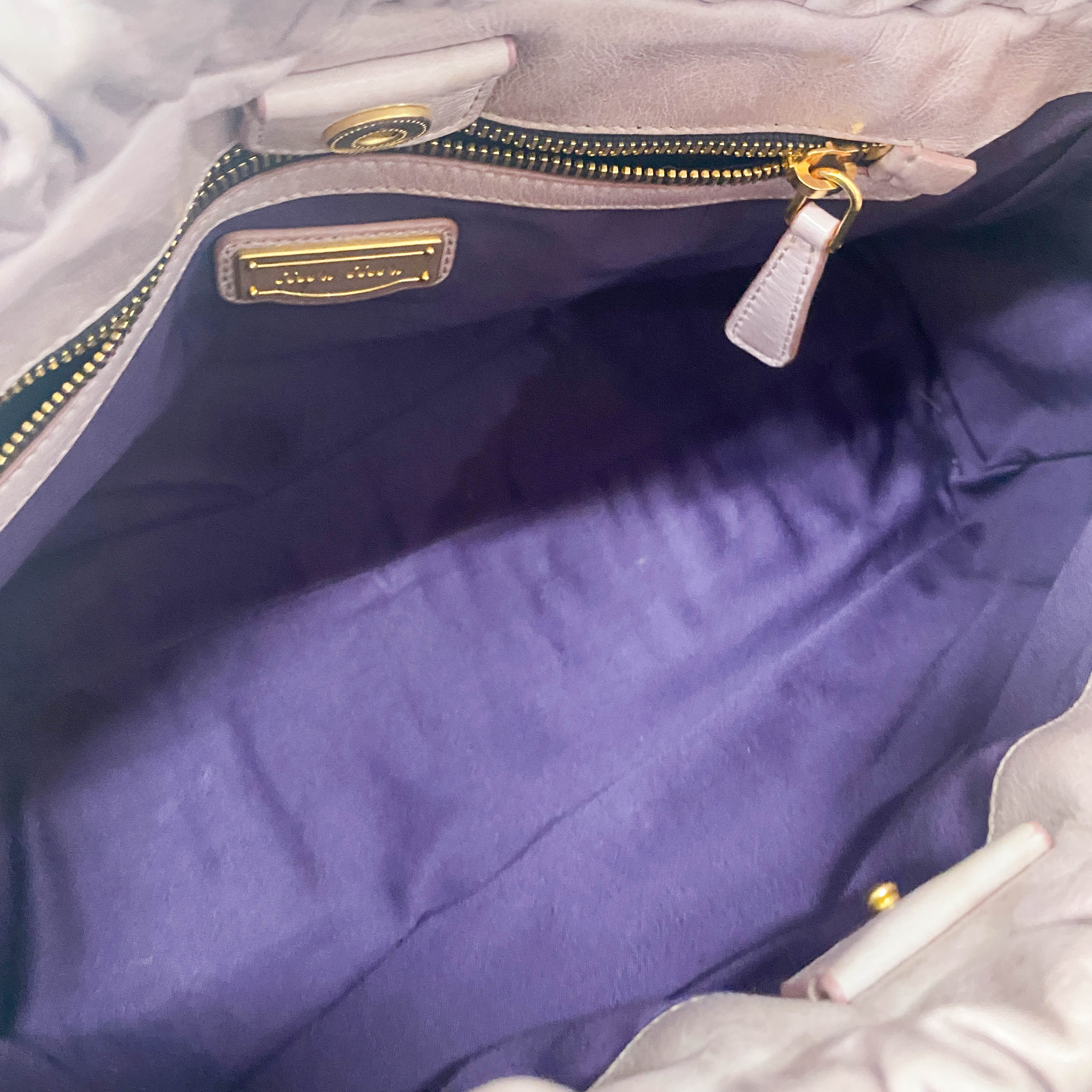 Vitello Pink Calfskin Leather Two Way Bag