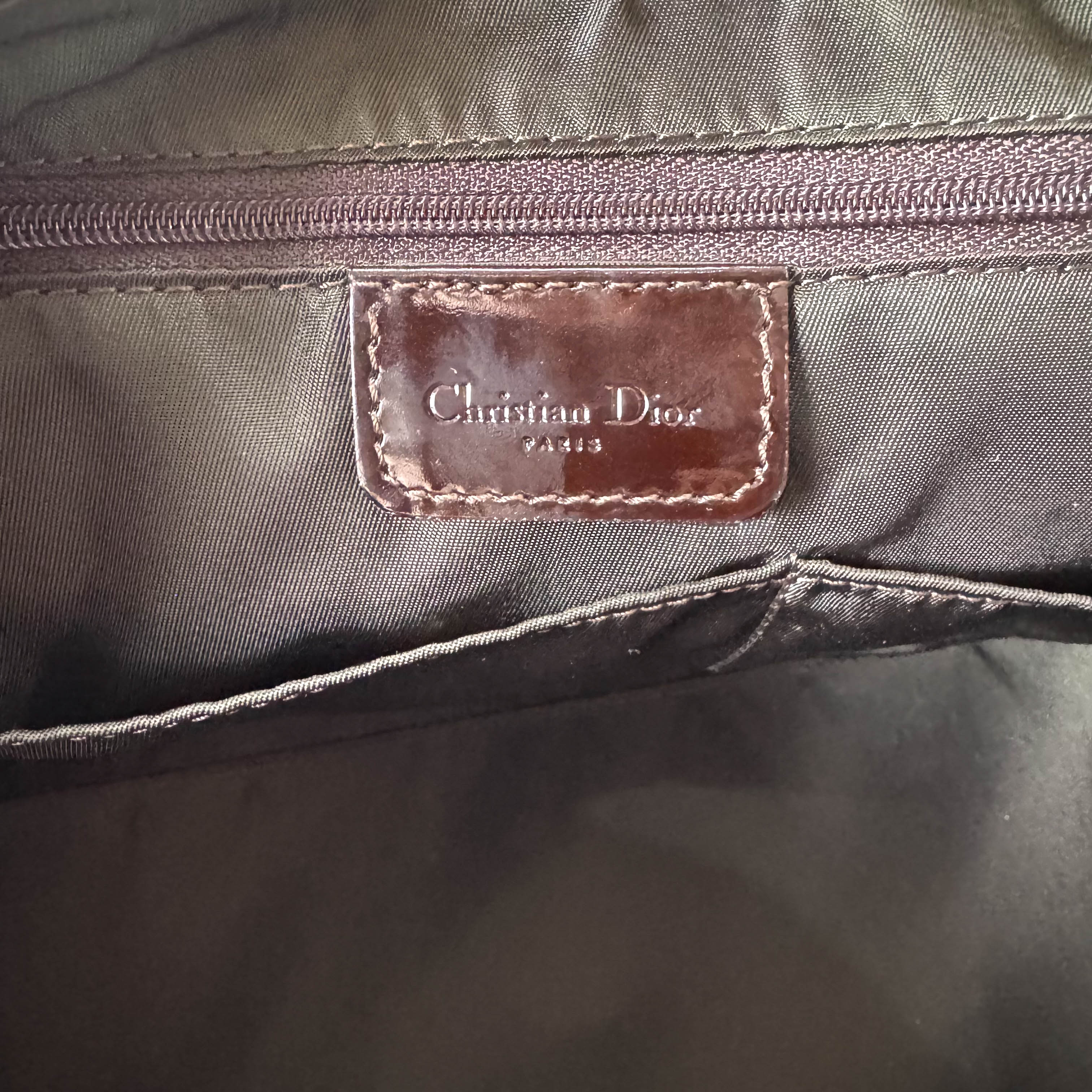 Mini Boston Brown Coated Canvas Bag