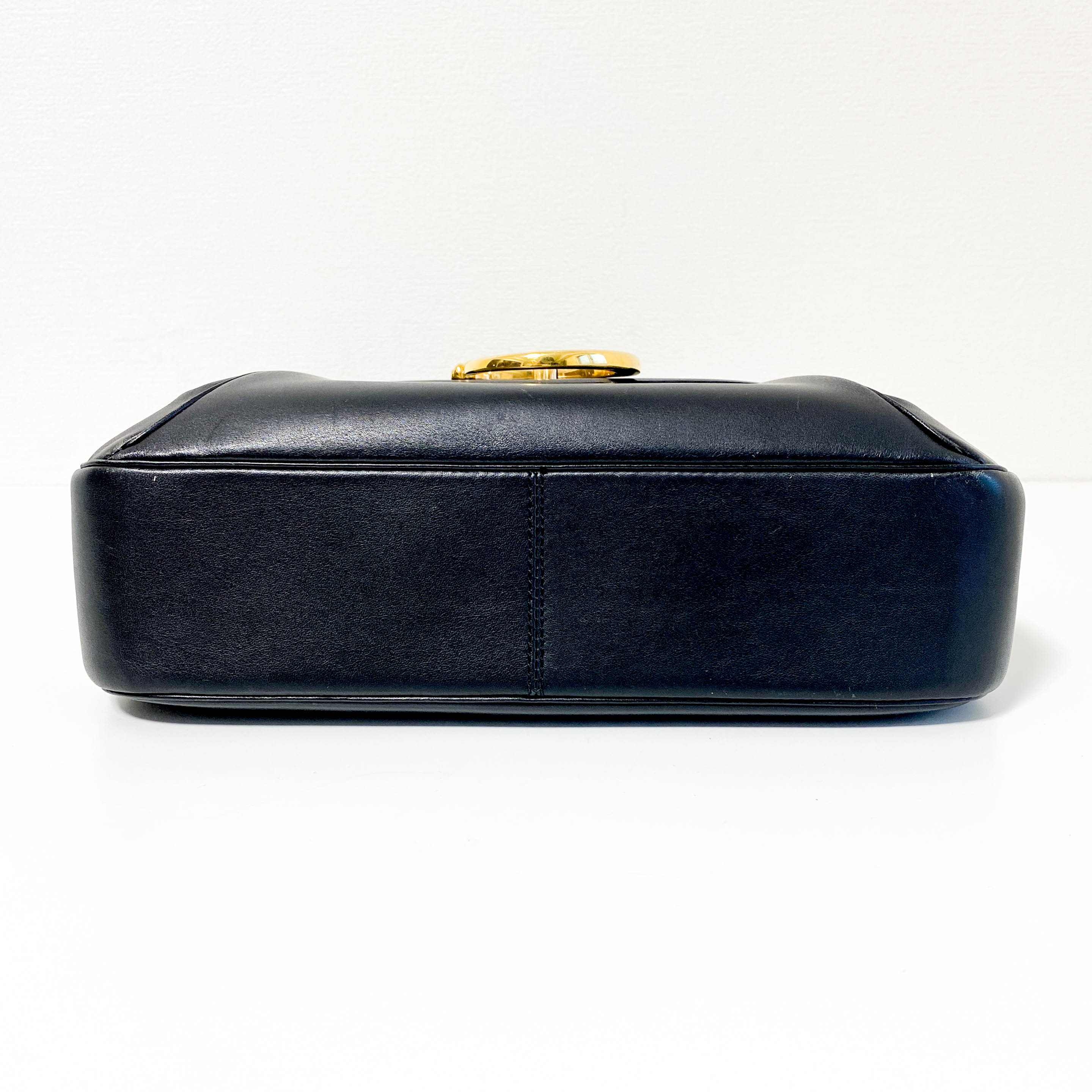 Panthère Black Leather Crossbody Bag