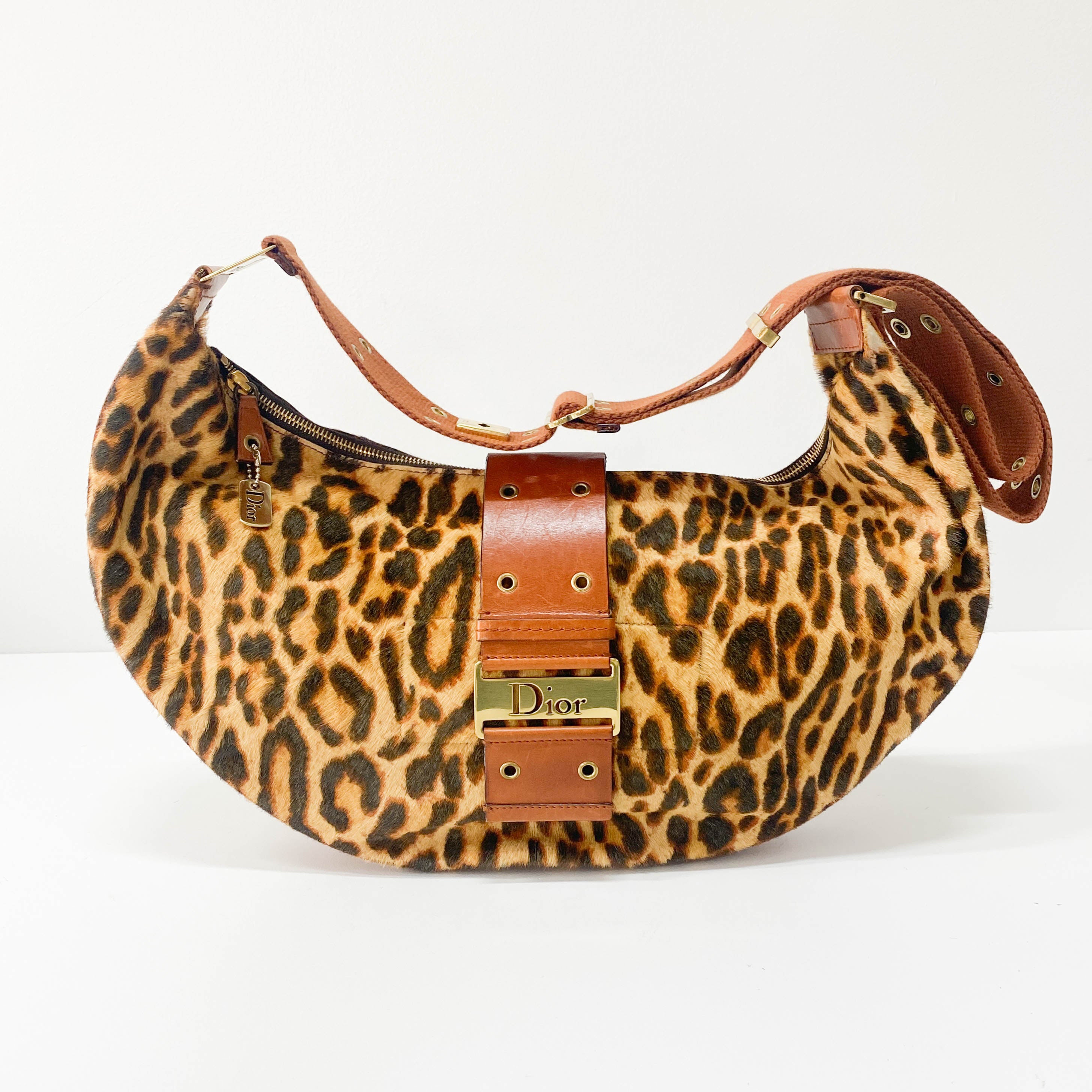 Yellow Pony Hair Shoulder Bag