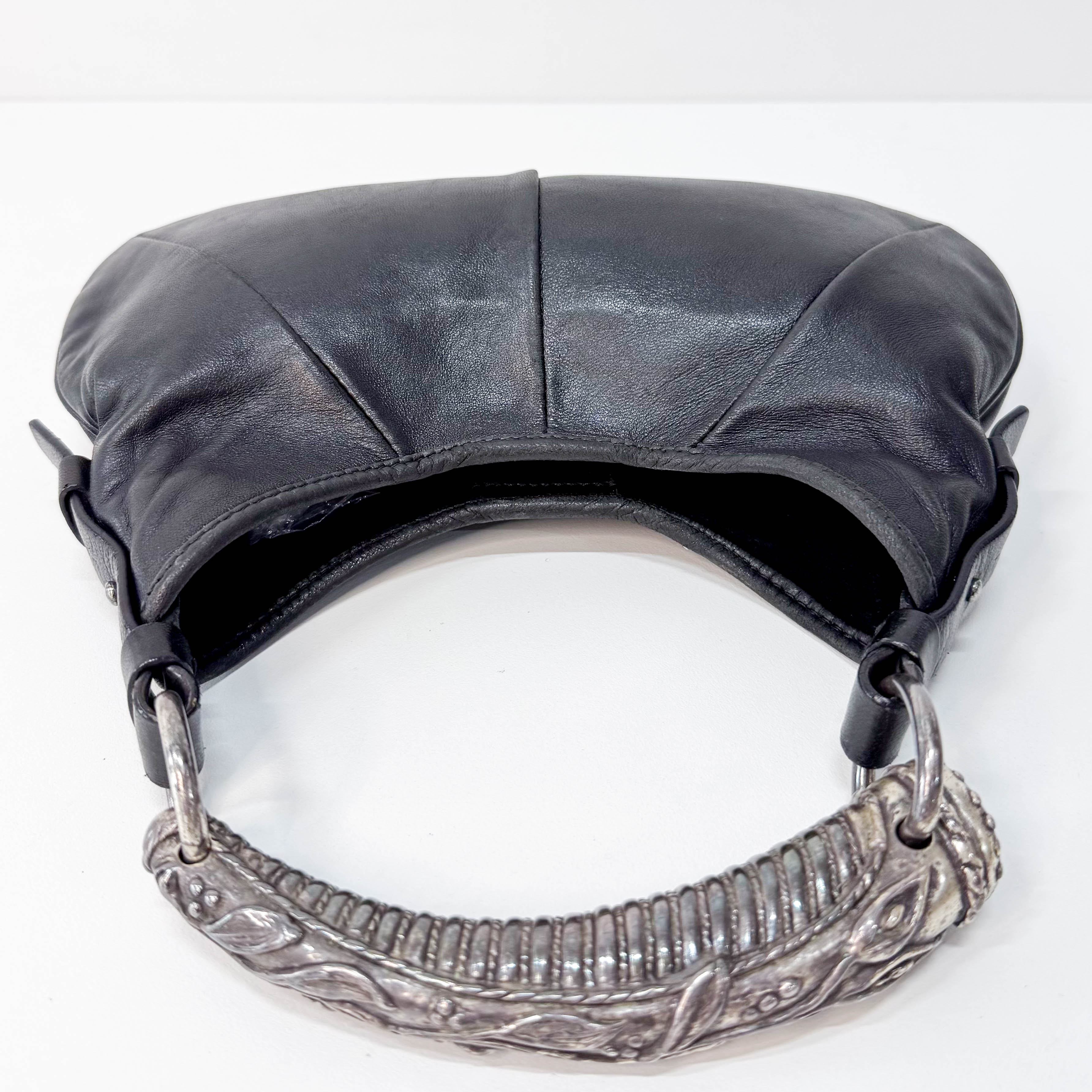 Mini Mombasa Black Leather Hand Bag