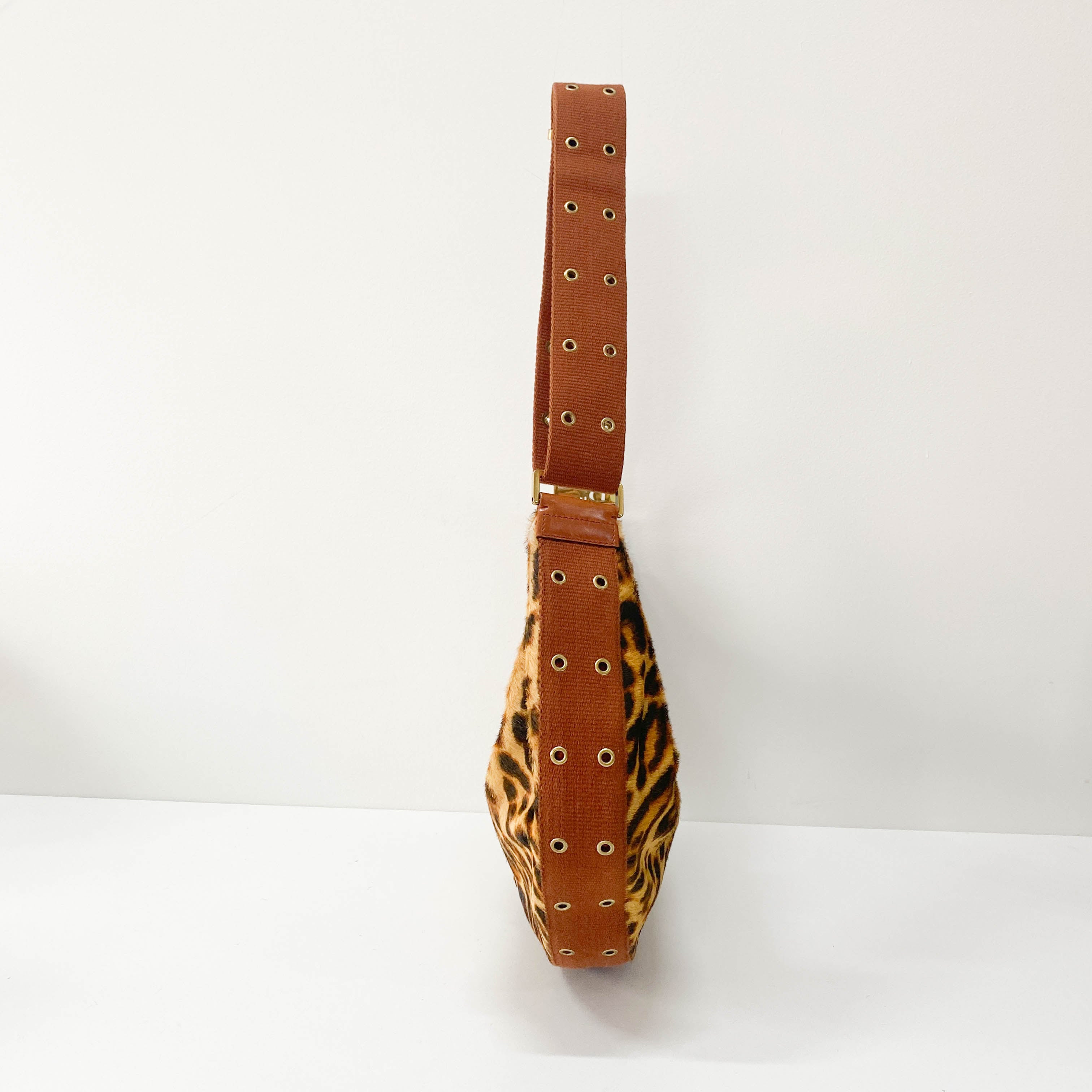 Yellow Pony Hair Shoulder Bag