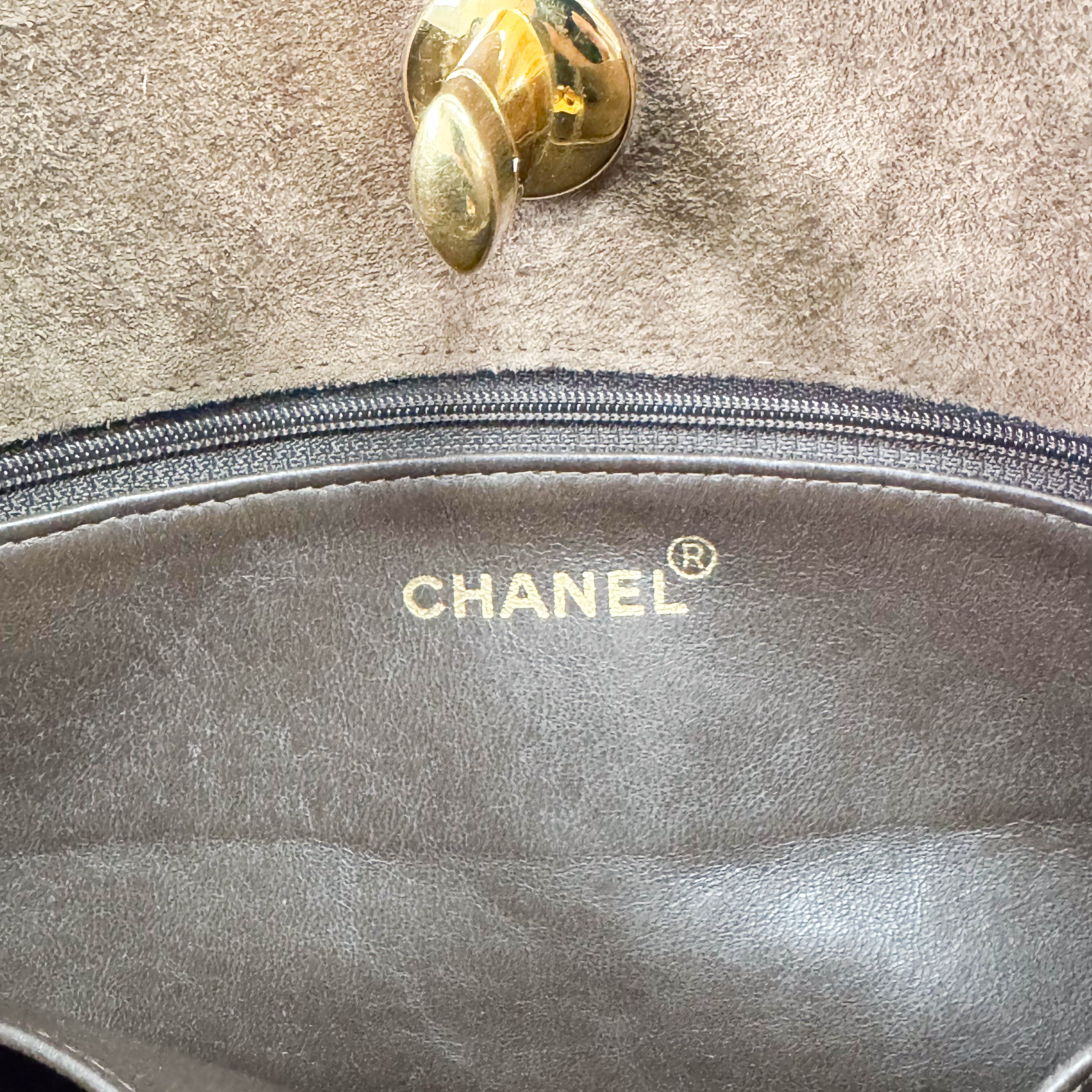 Matelassé  Brown Quilted Suede Tote Bag