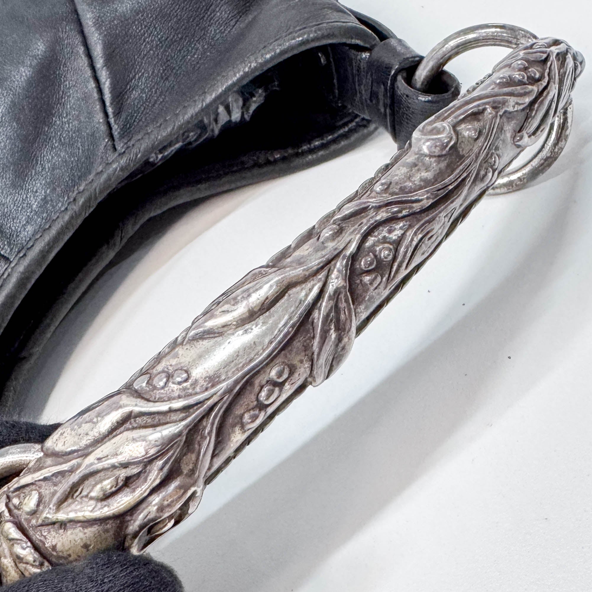 Mini Mombasa Black Leather Hand Bag