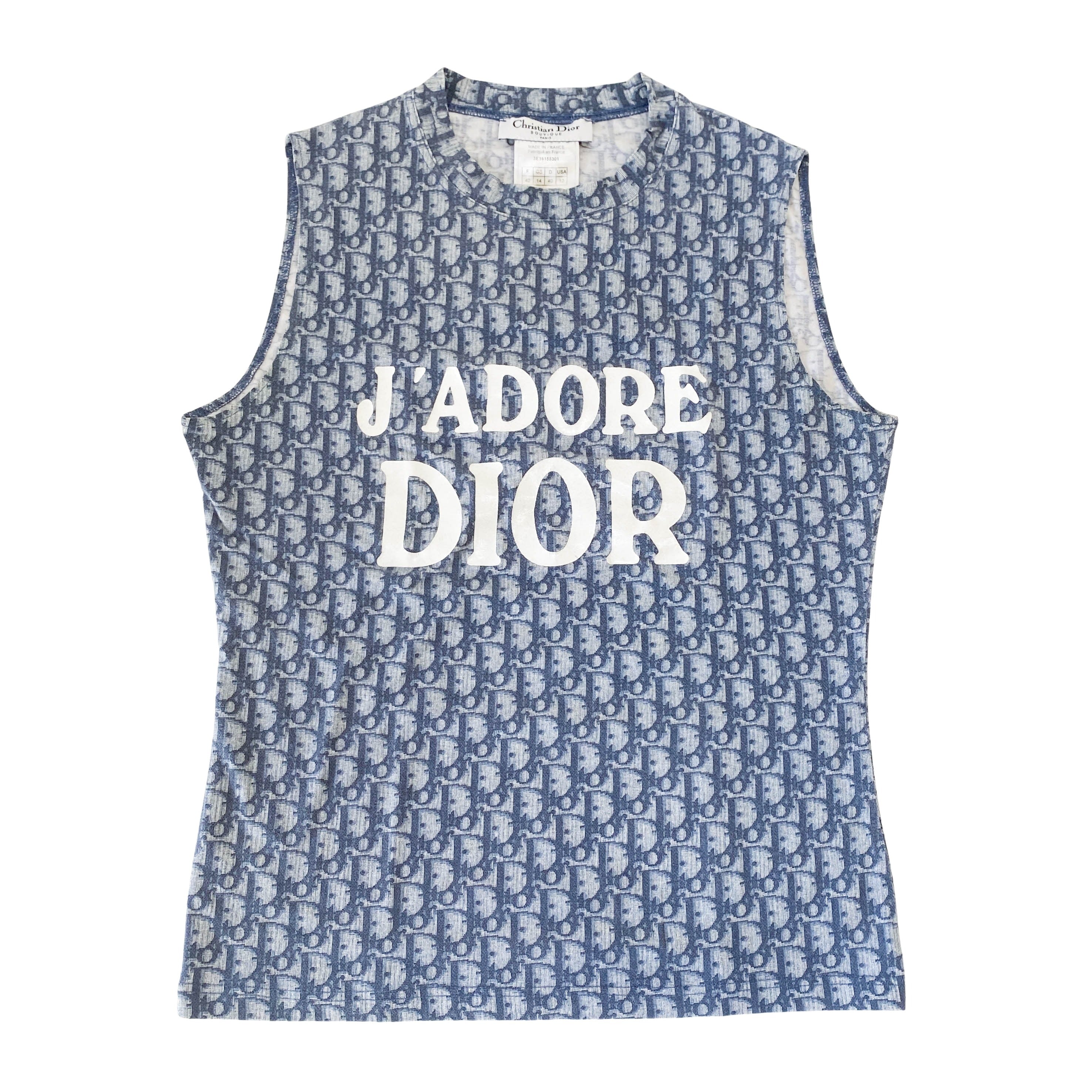 Trotter J'Adore Dior Tank Top Blue