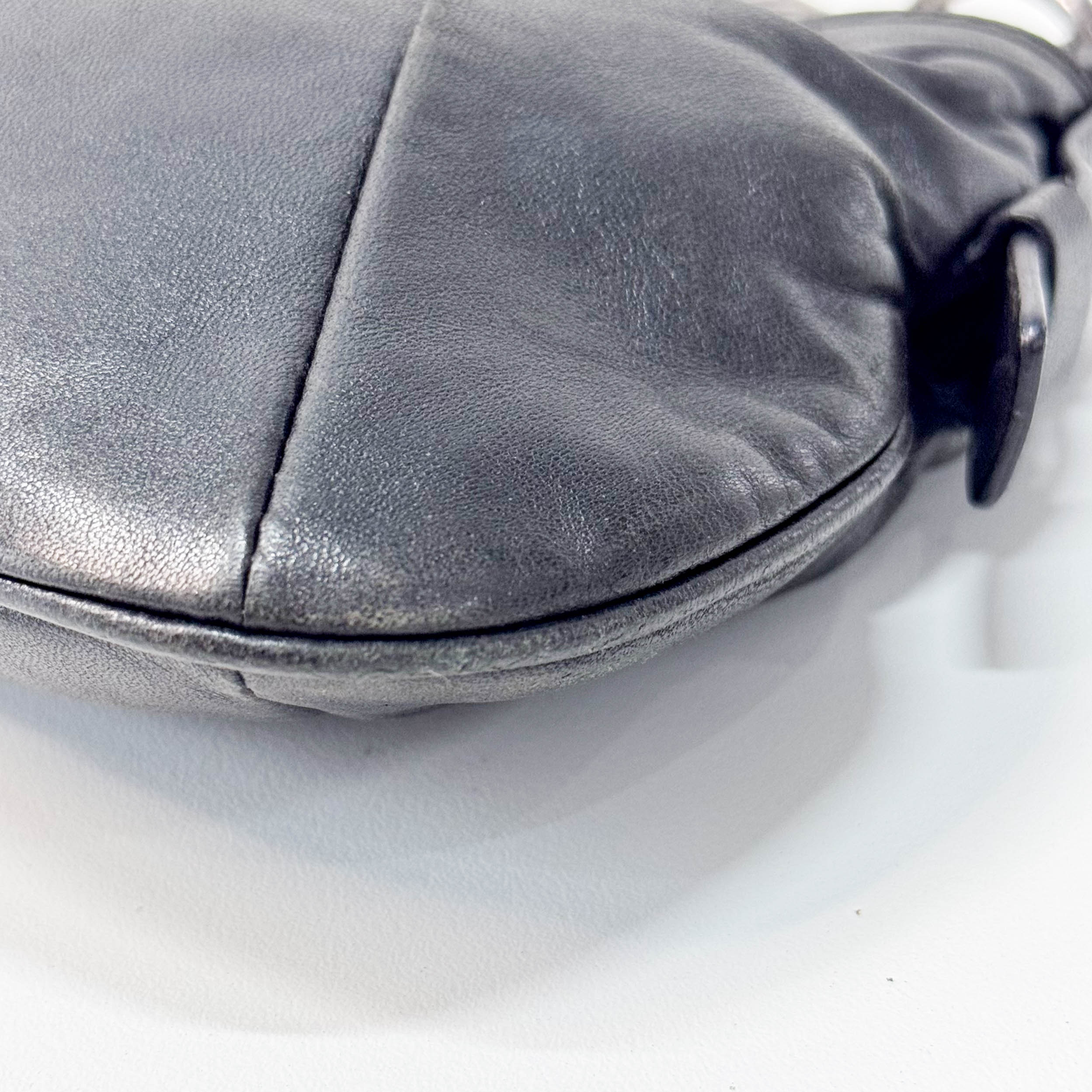 Mini Mombasa Black Leather Hand Bag