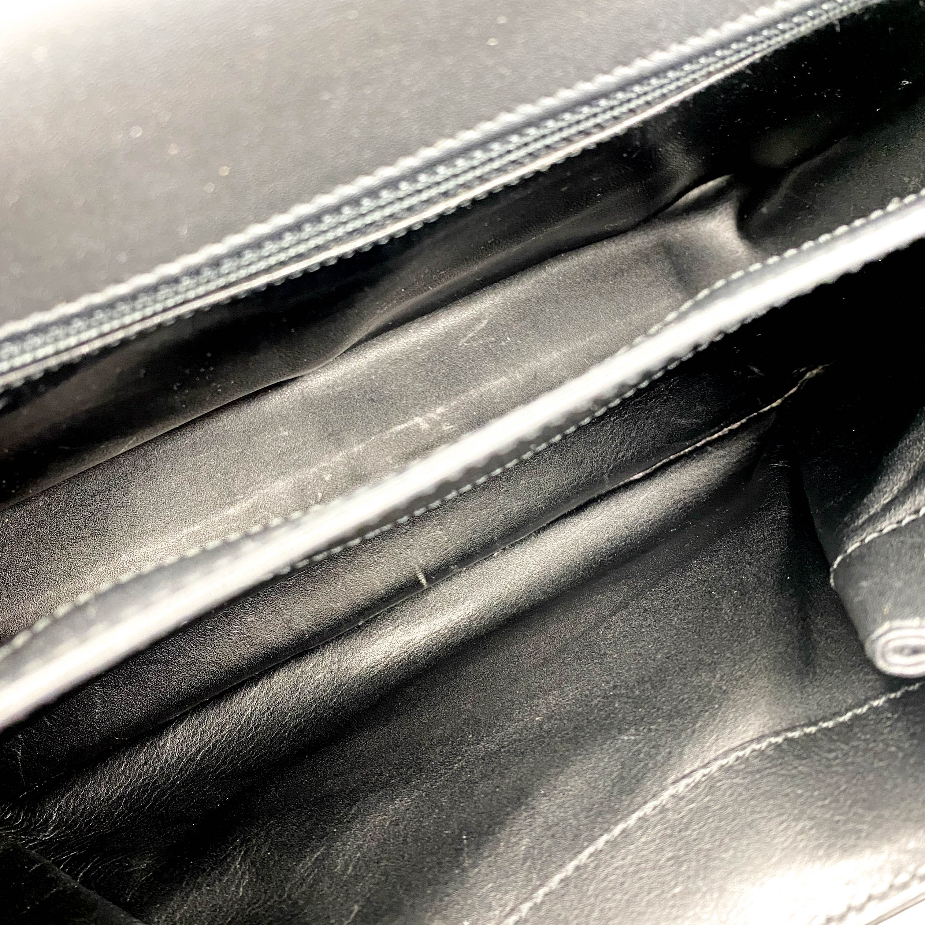 Panthère Black Leather Crossbody Bag