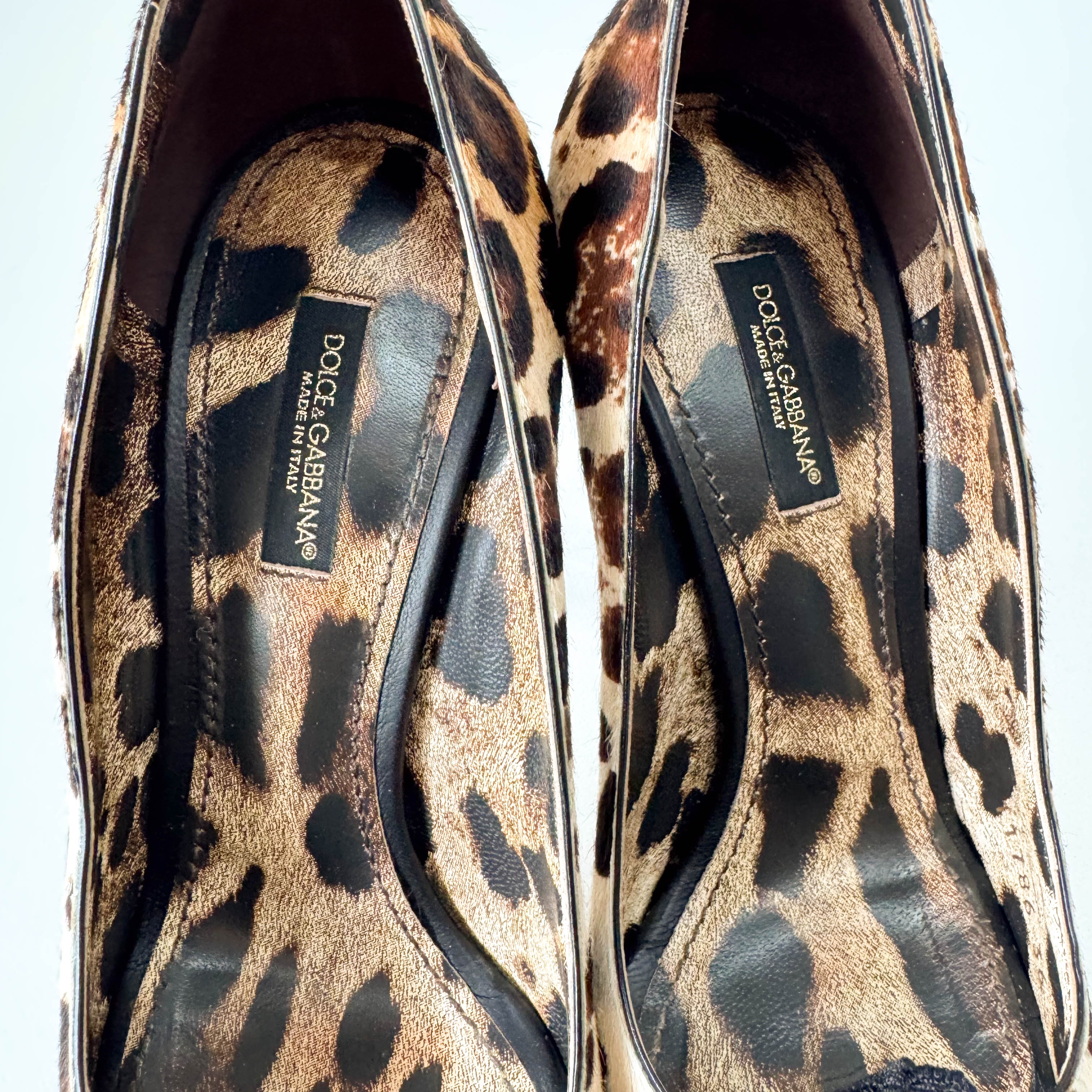 Leopard Pony Hair Heels Size 36