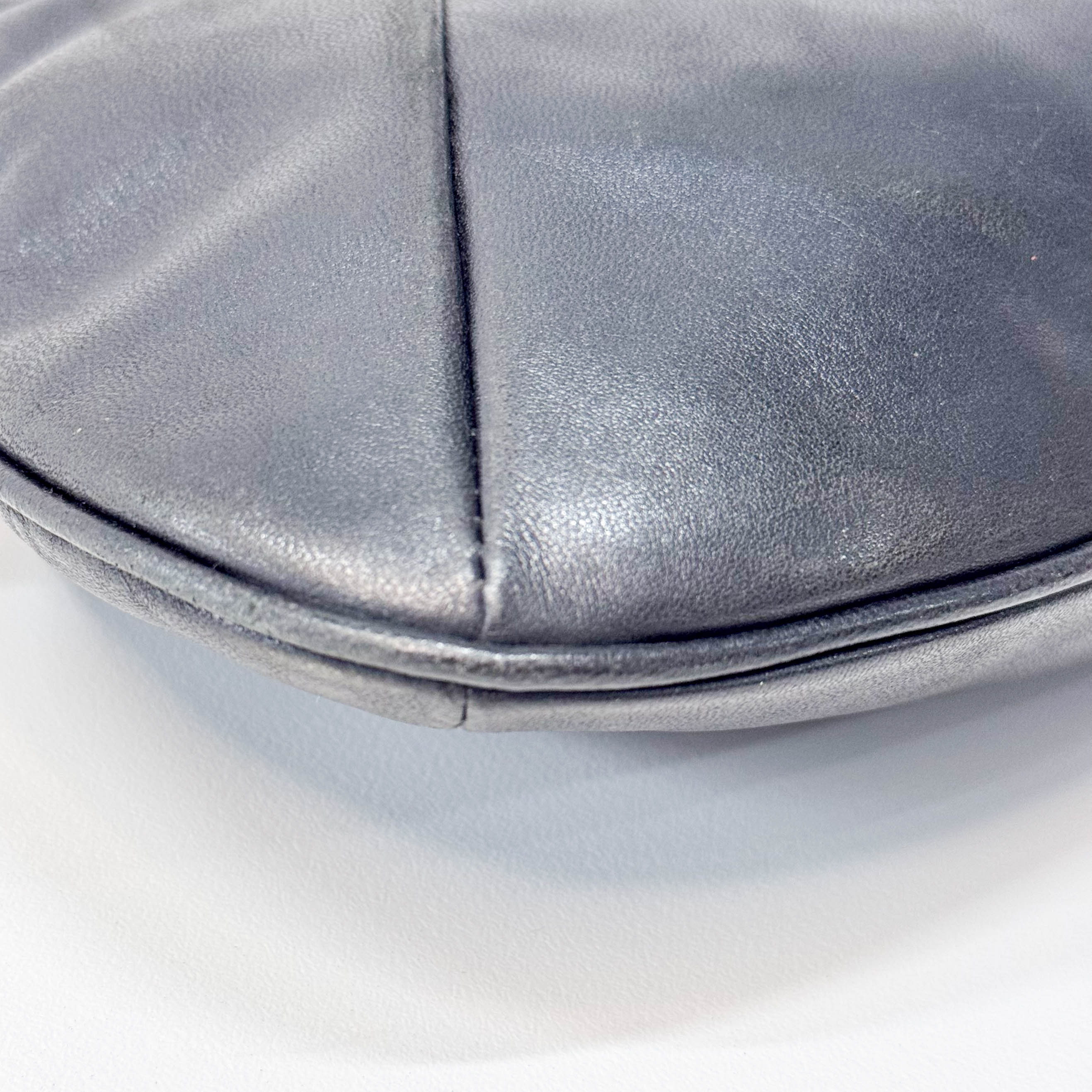 Mini Mombasa Black Leather Hand Bag