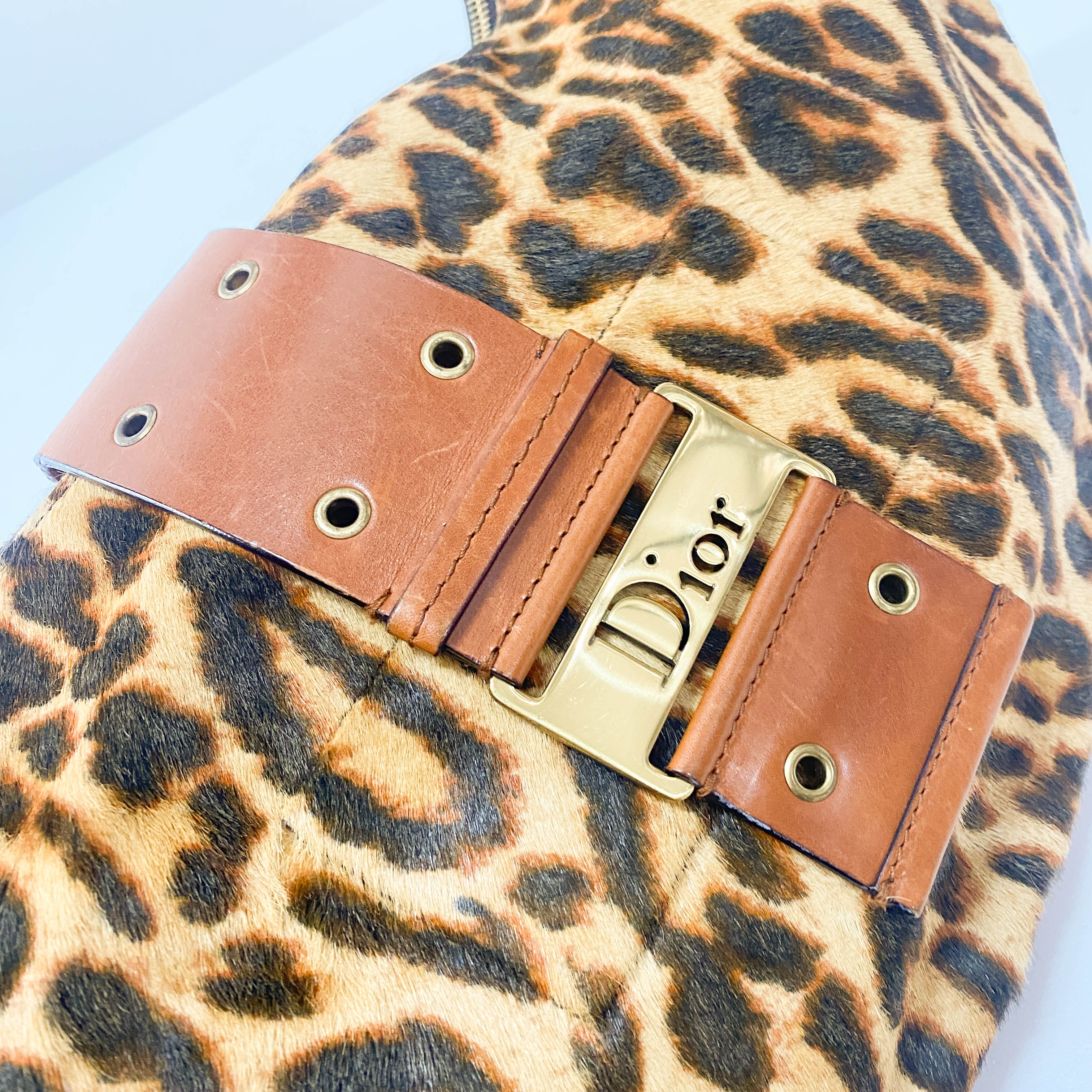 Yellow Pony Hair Shoulder Bag