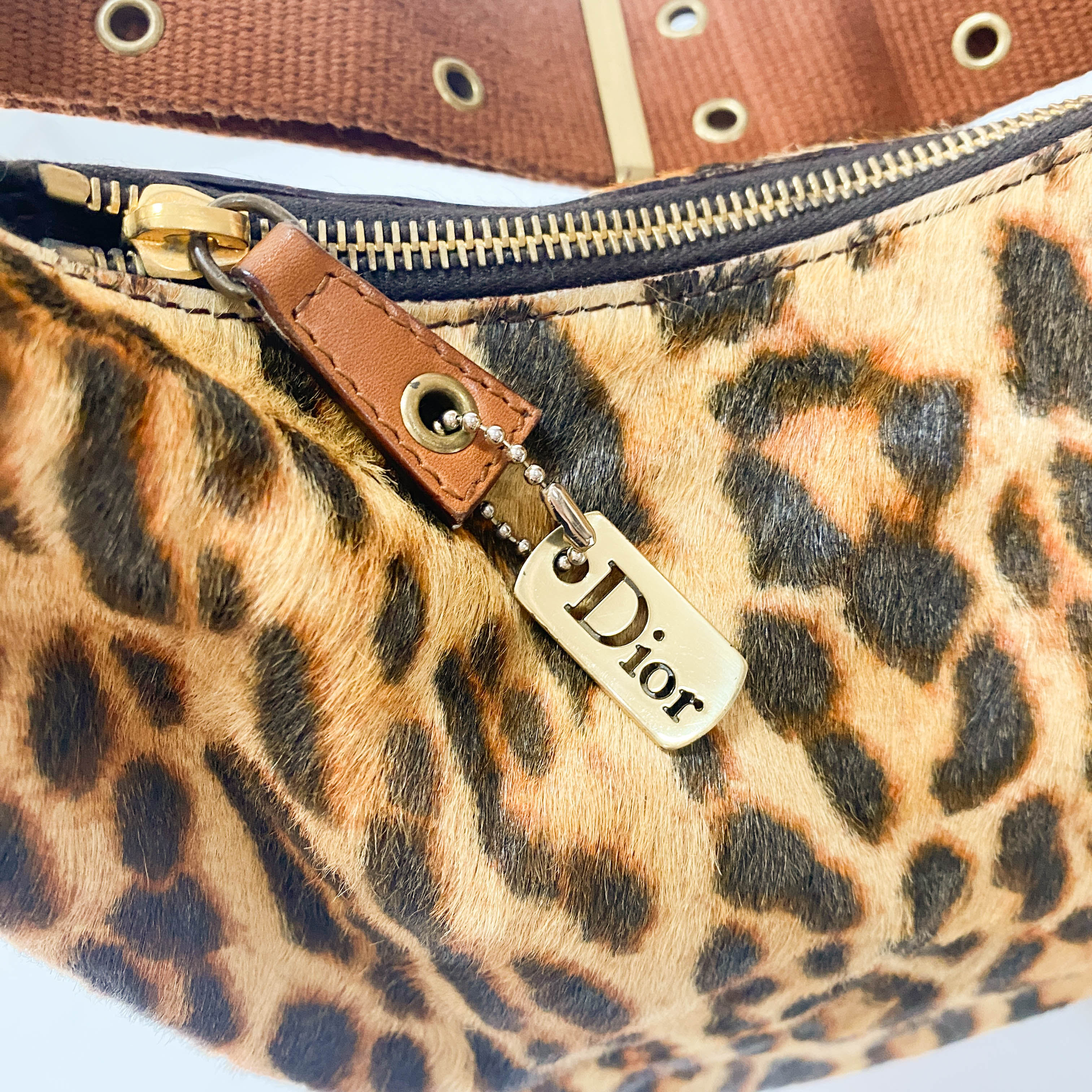 Yellow Pony Hair Shoulder Bag