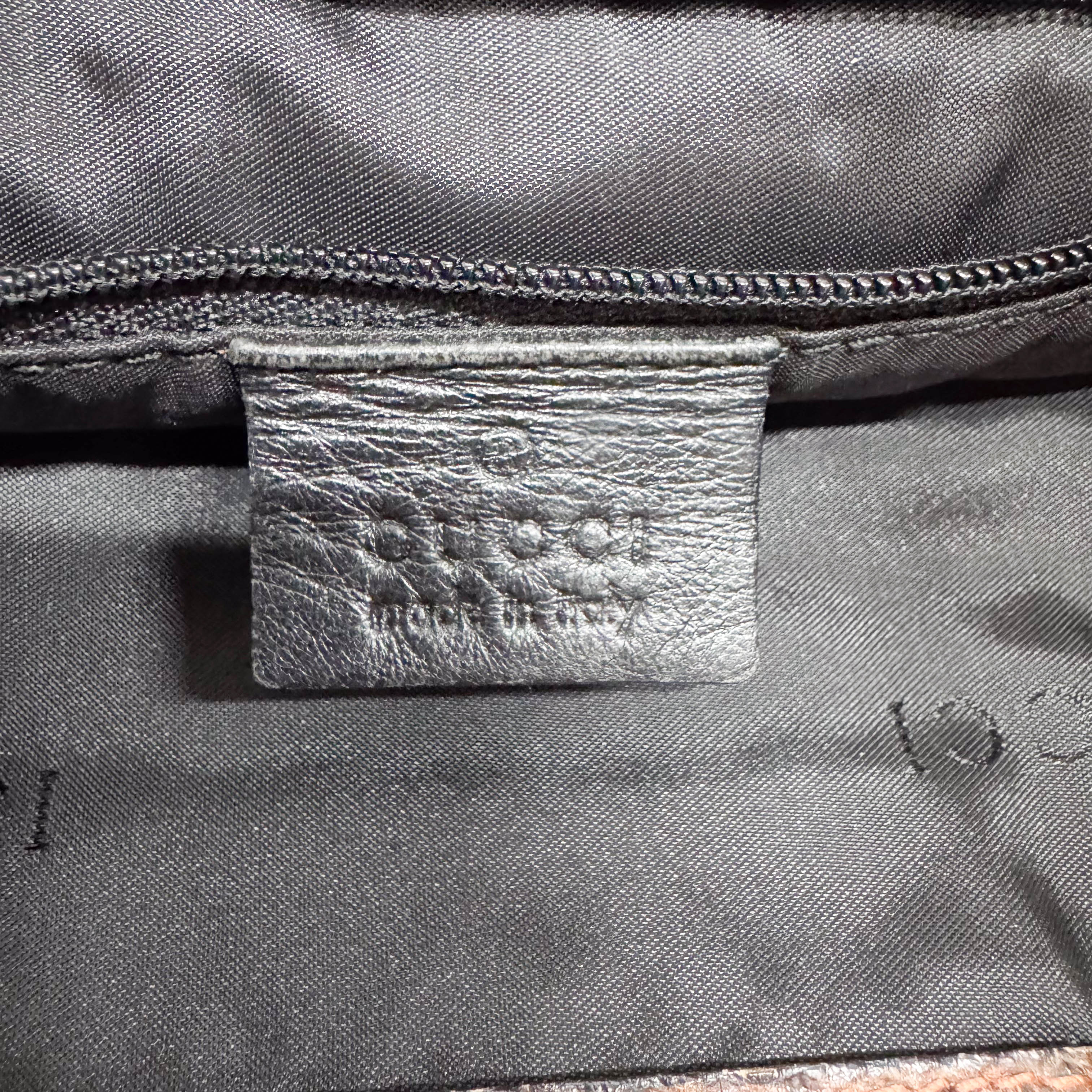 Brown Python Embossed Leather Chain Shoulder Bag