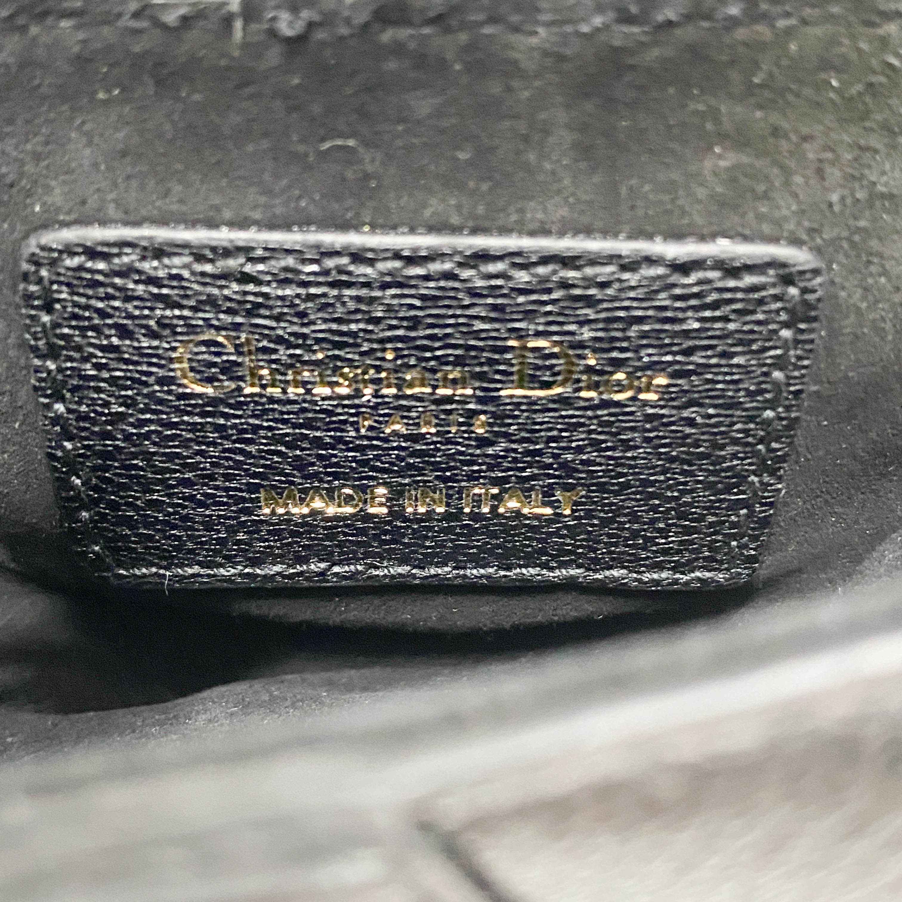 Saddle Nano Black Leather Mini Crossbody Bag