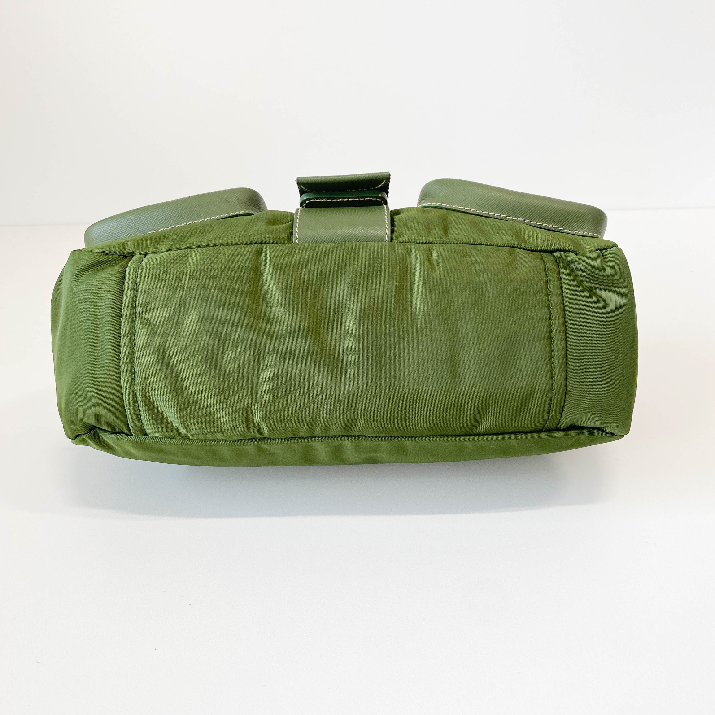 Nylon Belt Strap Green Bag