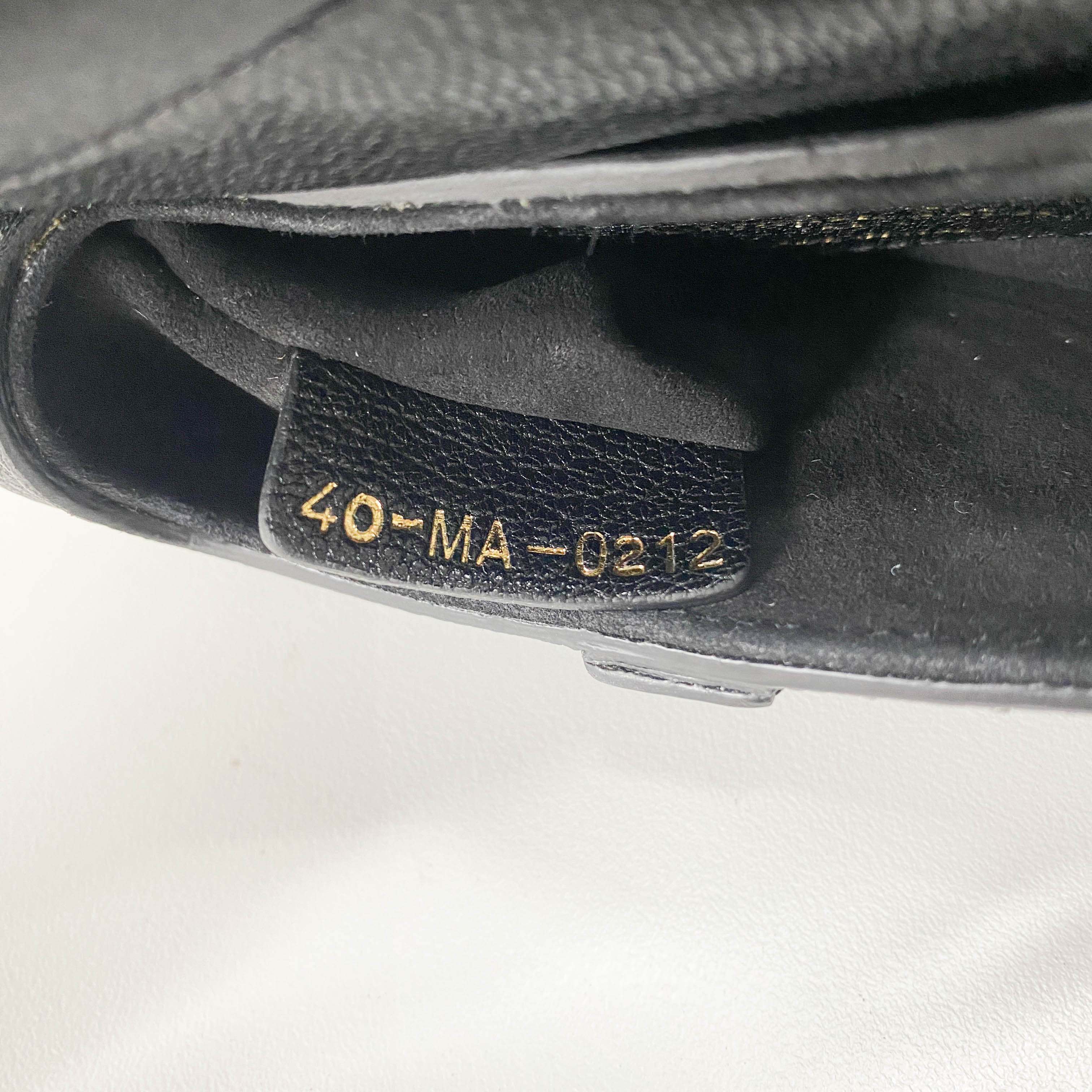 Saddle Nano Black Leather Mini Crossbody Bag