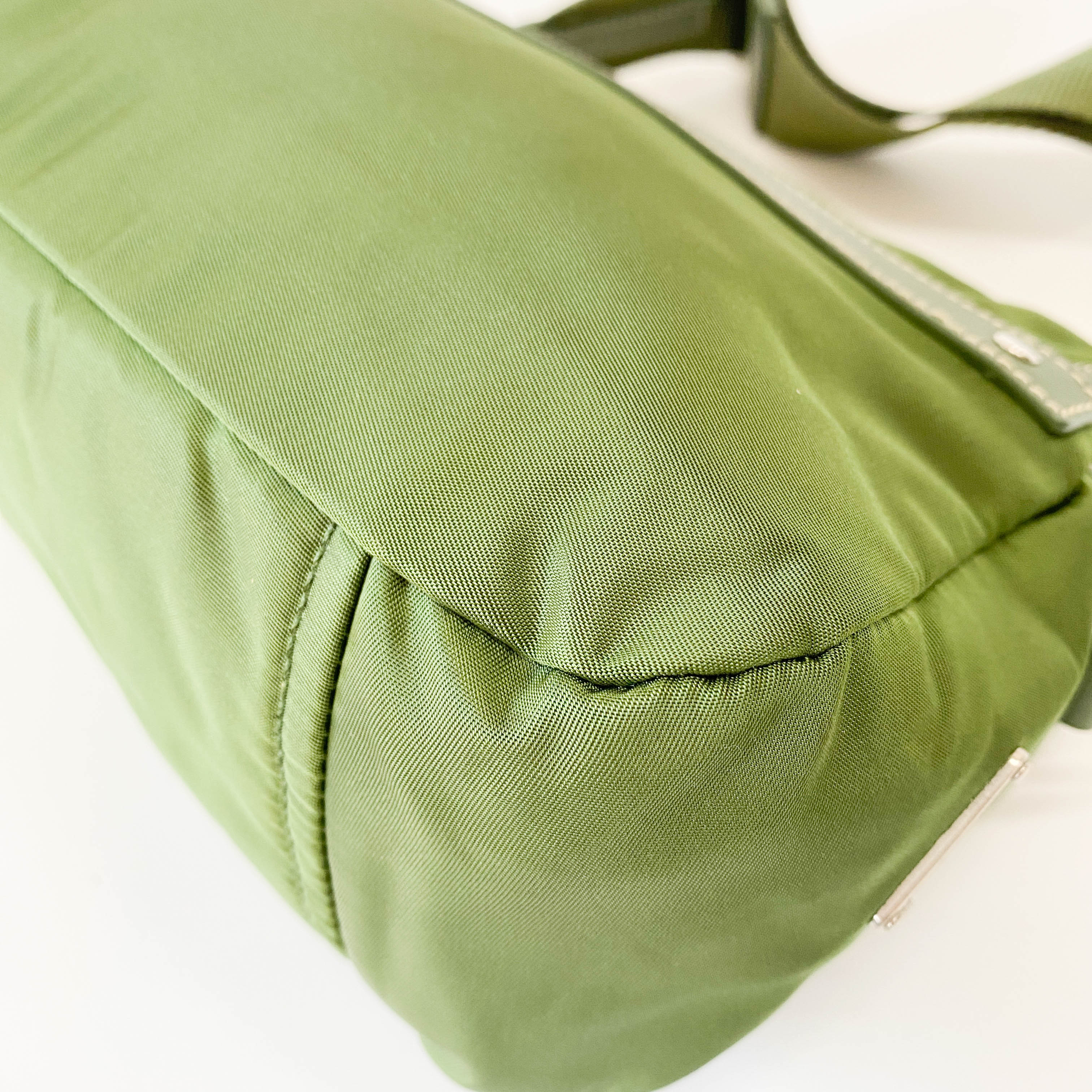 Nylon Belt Strap Green Bag