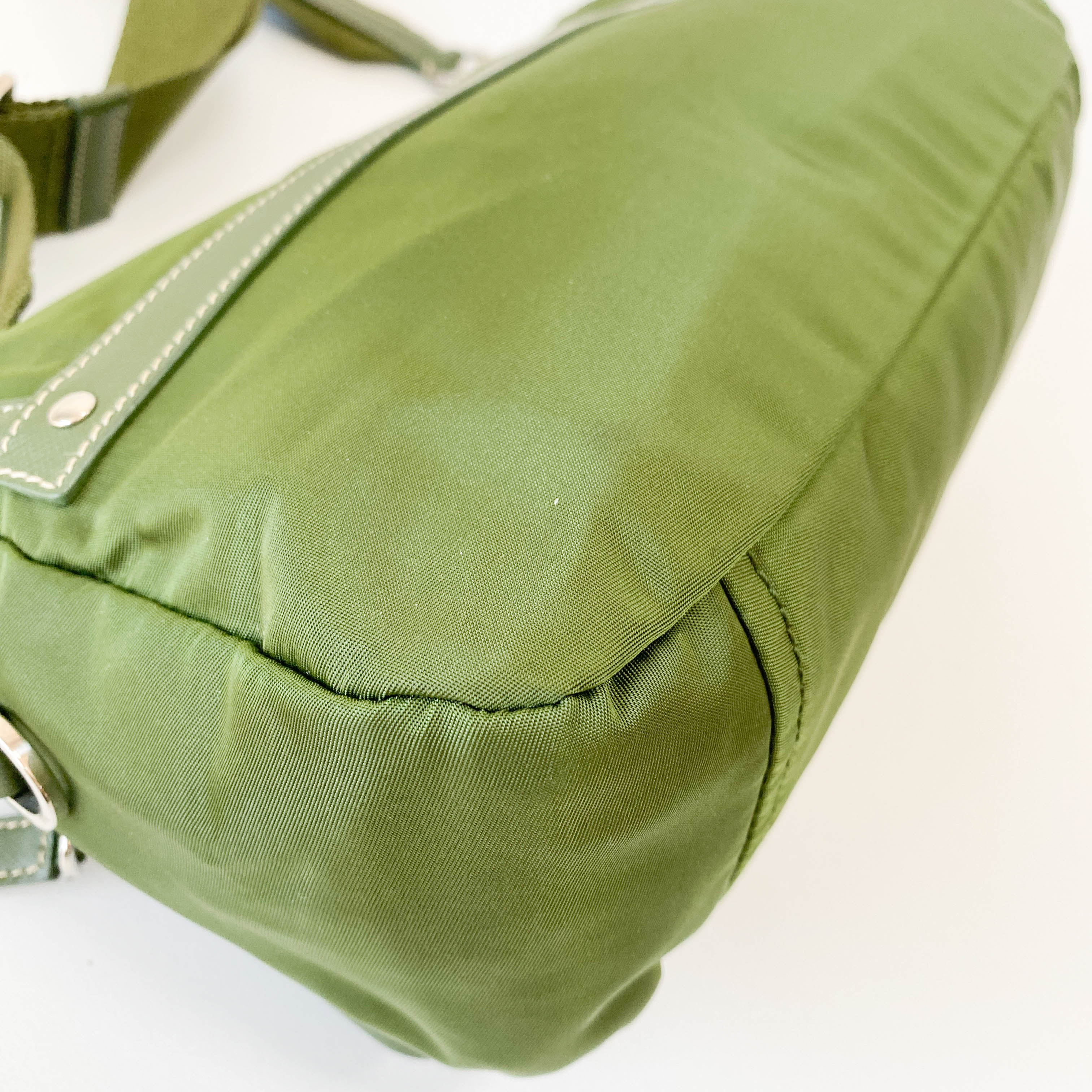 Nylon Belt Strap Green Bag