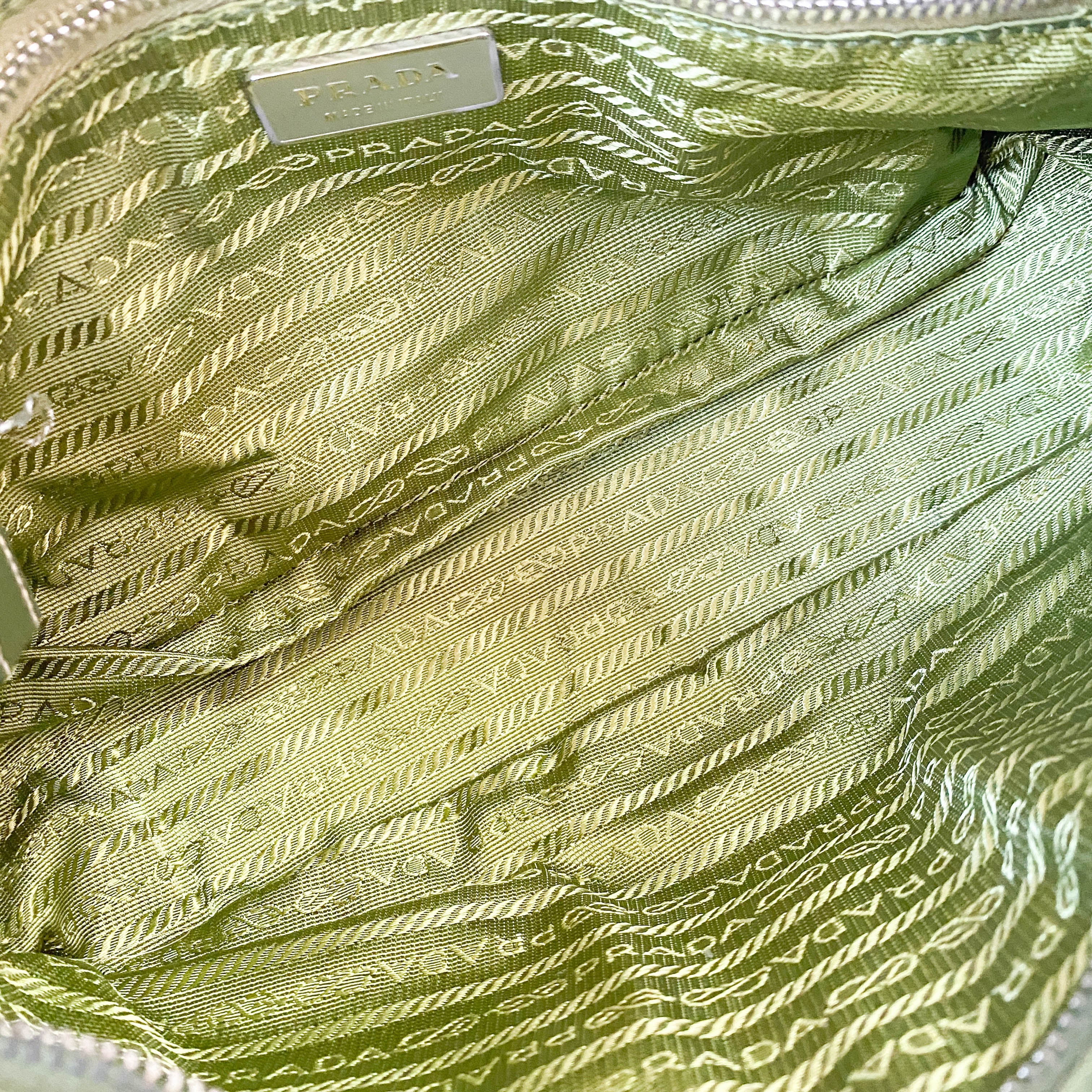 Nylon Belt Strap Green Bag