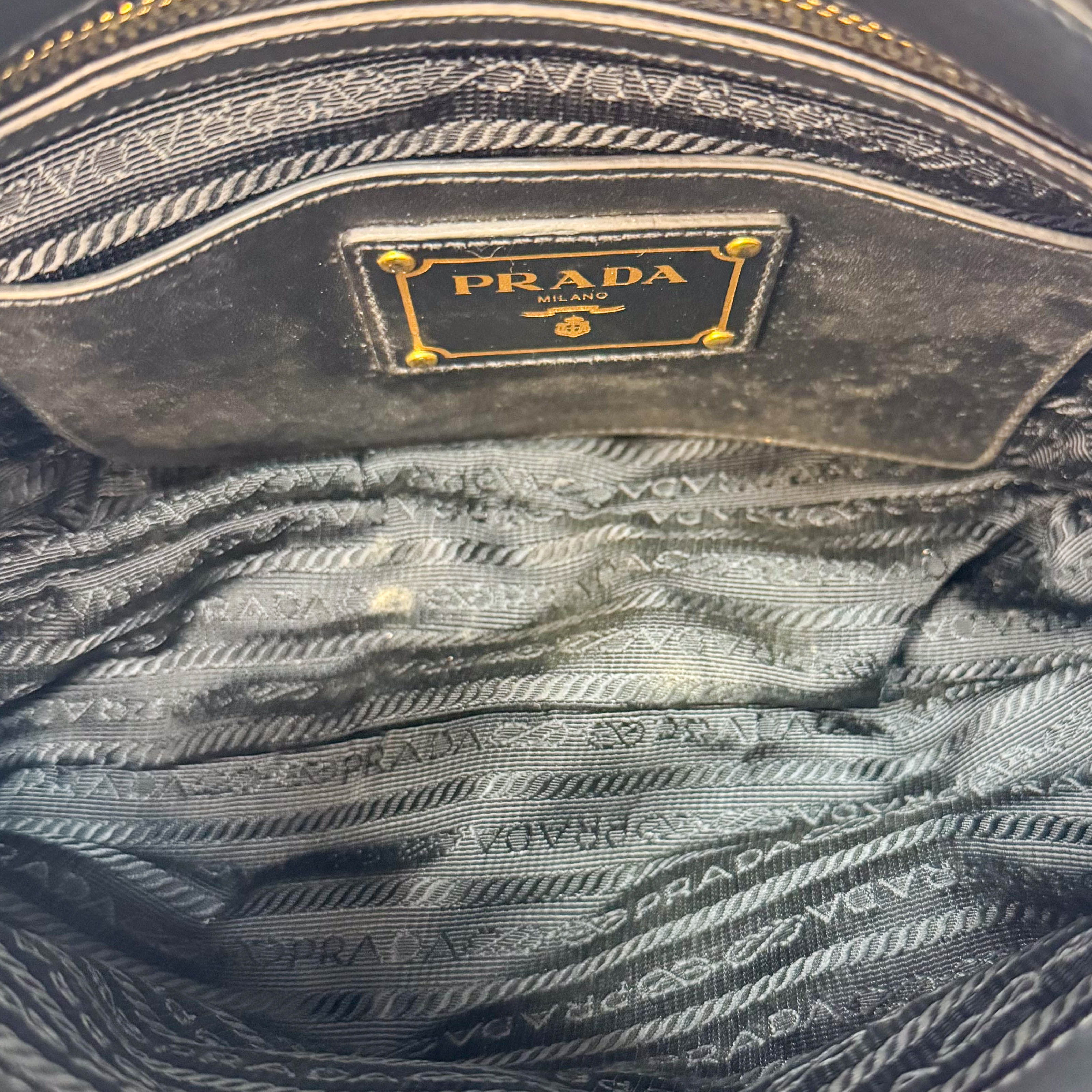 Black Leather Hobo Shoulder Bag