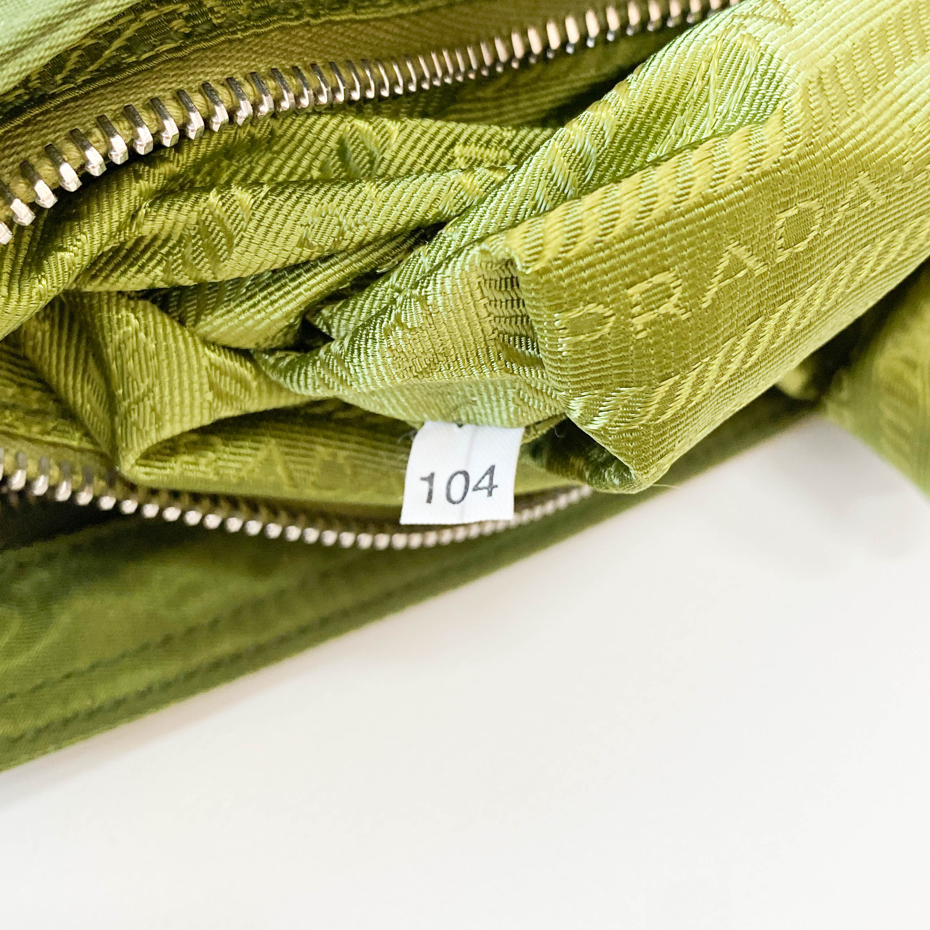 Nylon Belt Strap Green Bag