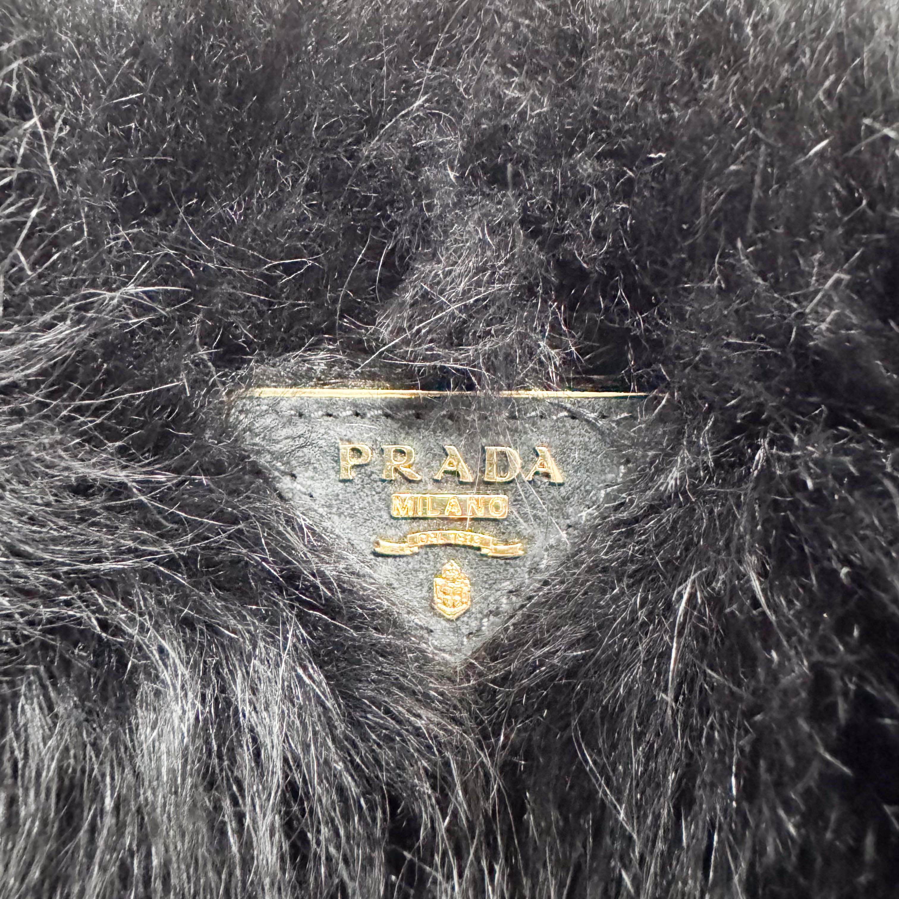 Canapa Black Fur Tote Bag