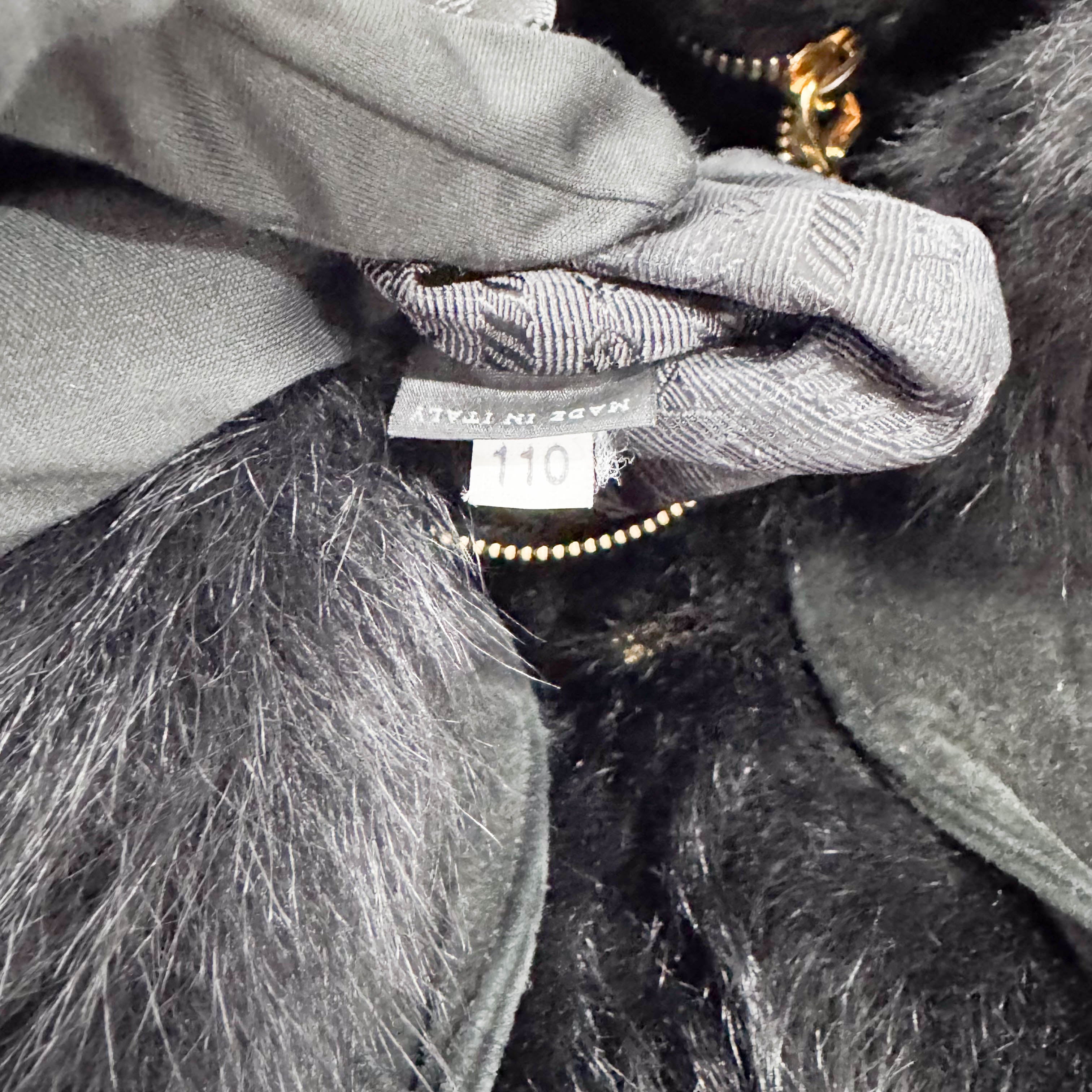 Canapa Black Fur Tote Bag