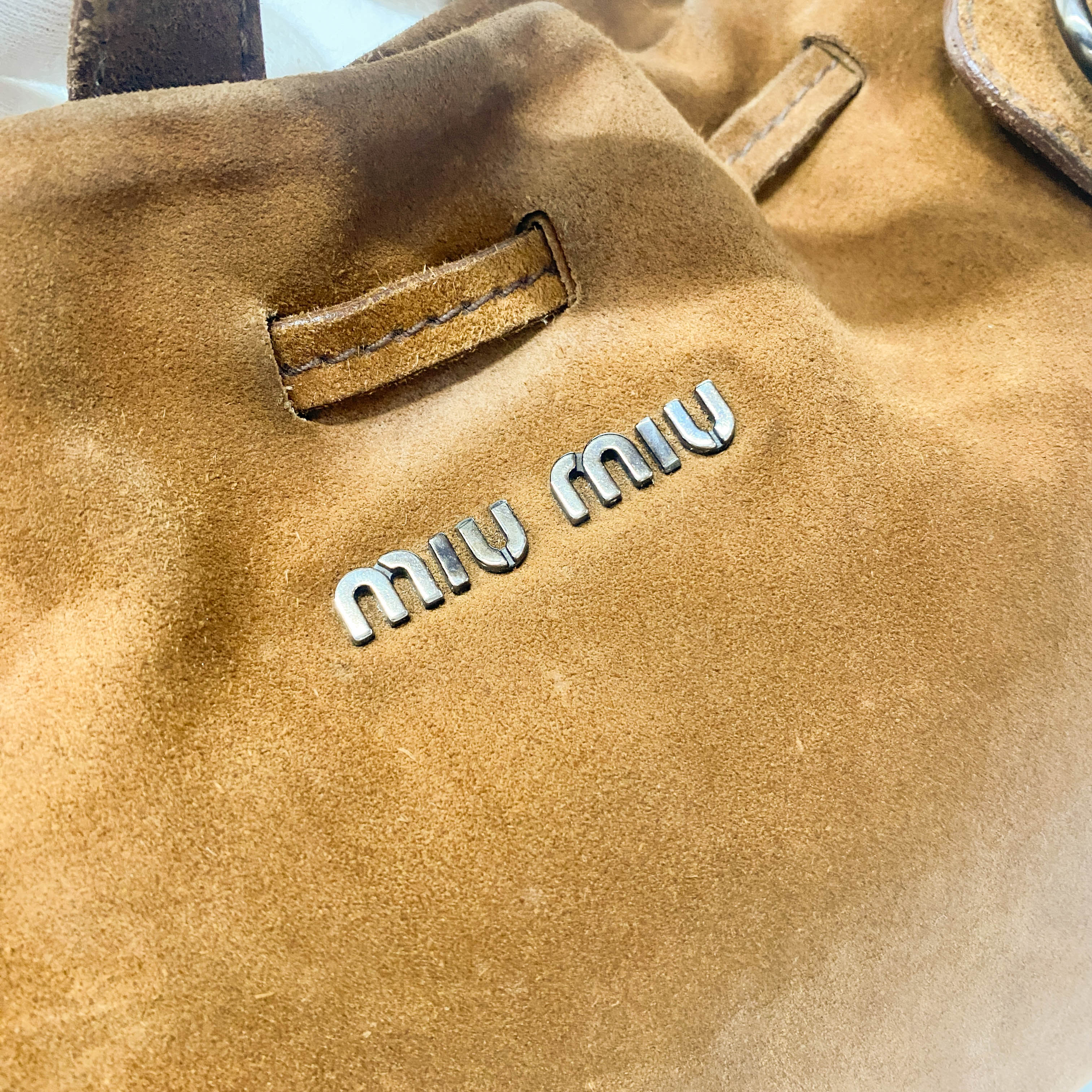 Brown Suede Shoulder Bag