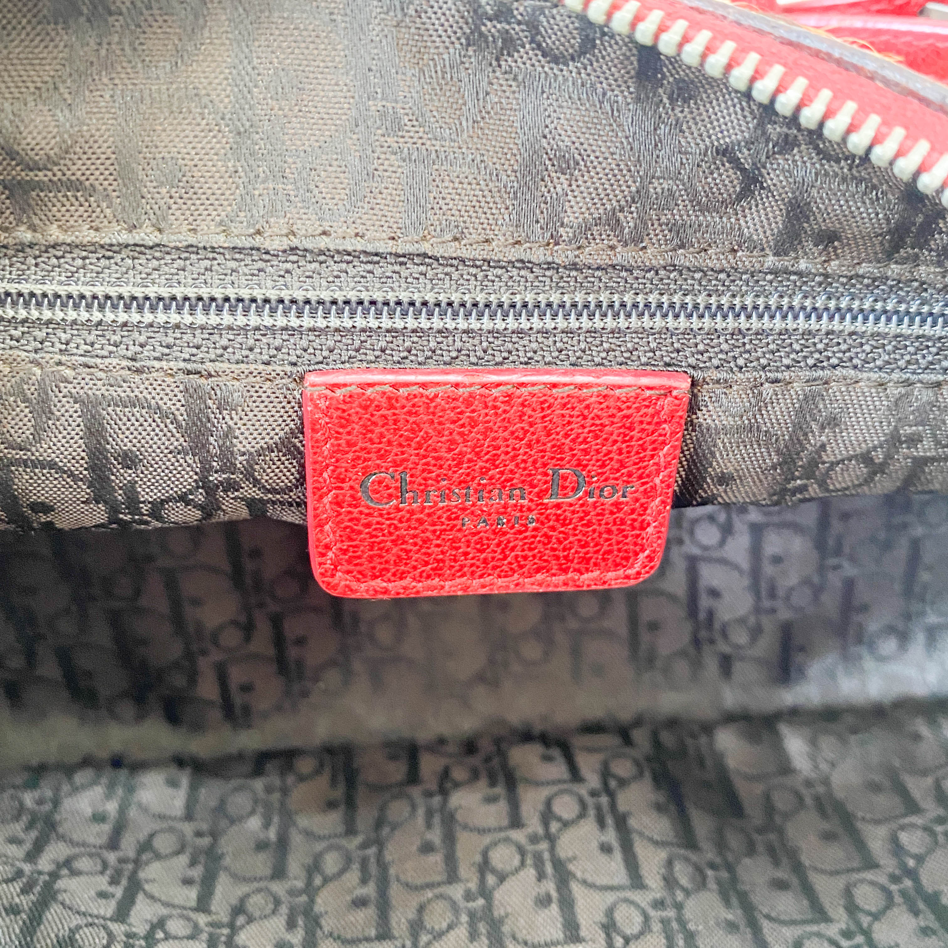 Diva Leopard Print Pony Hair and Red Leather Bag