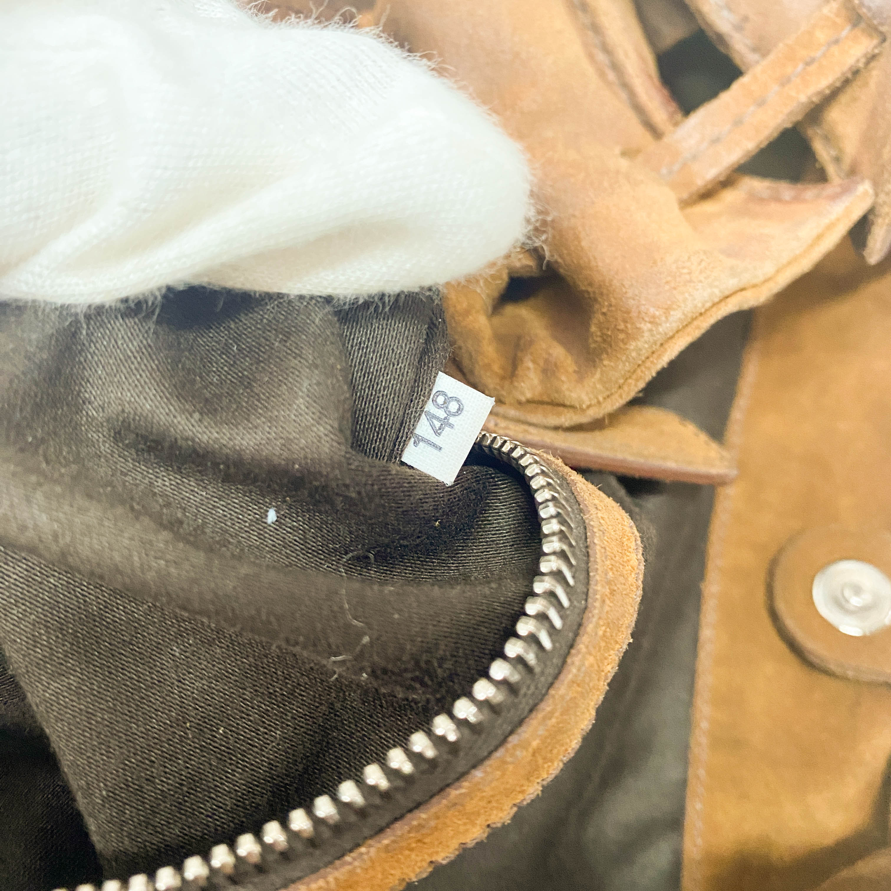 Brown Suede Shoulder Bag