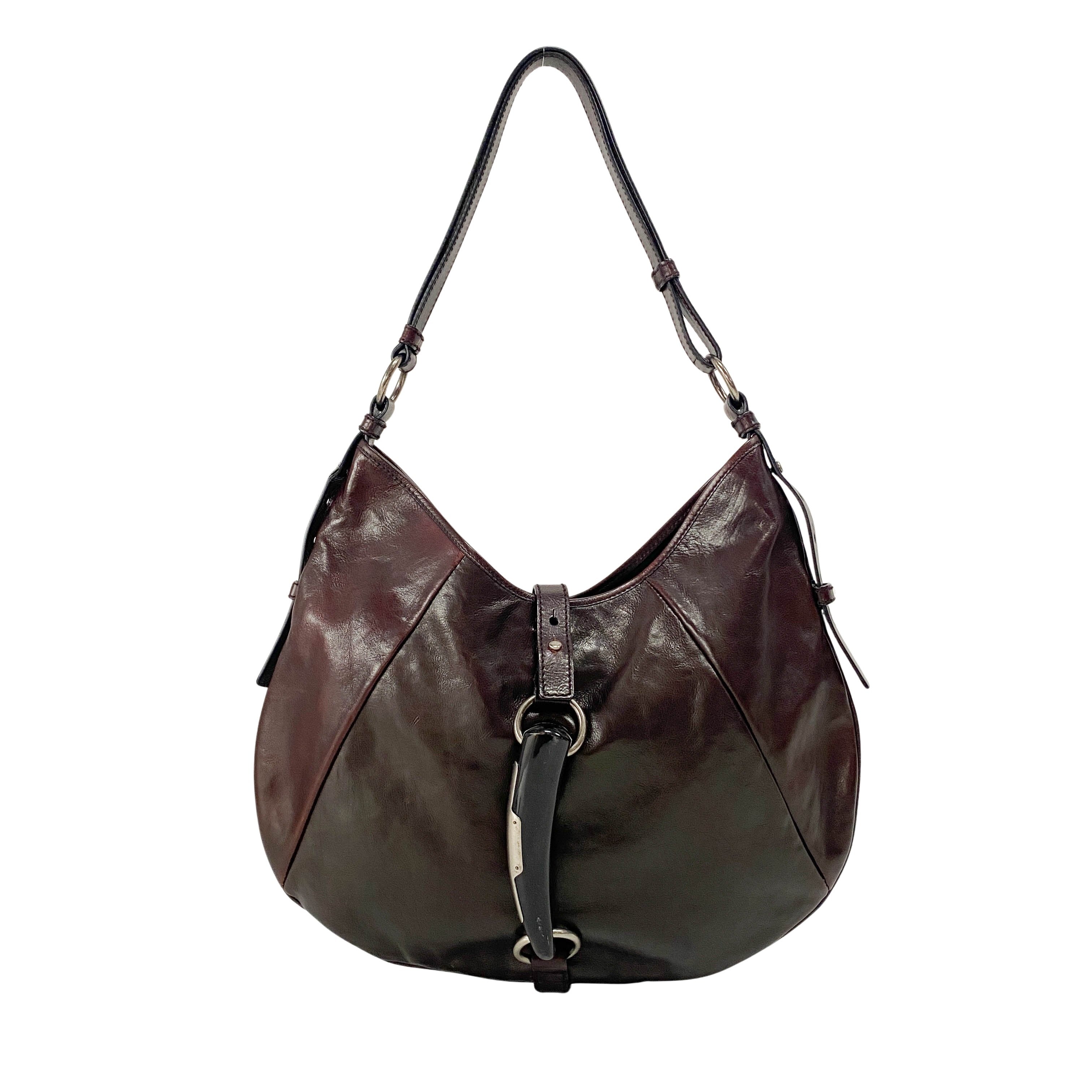 Mombassa Brown Leather Strap Shoulder Bag