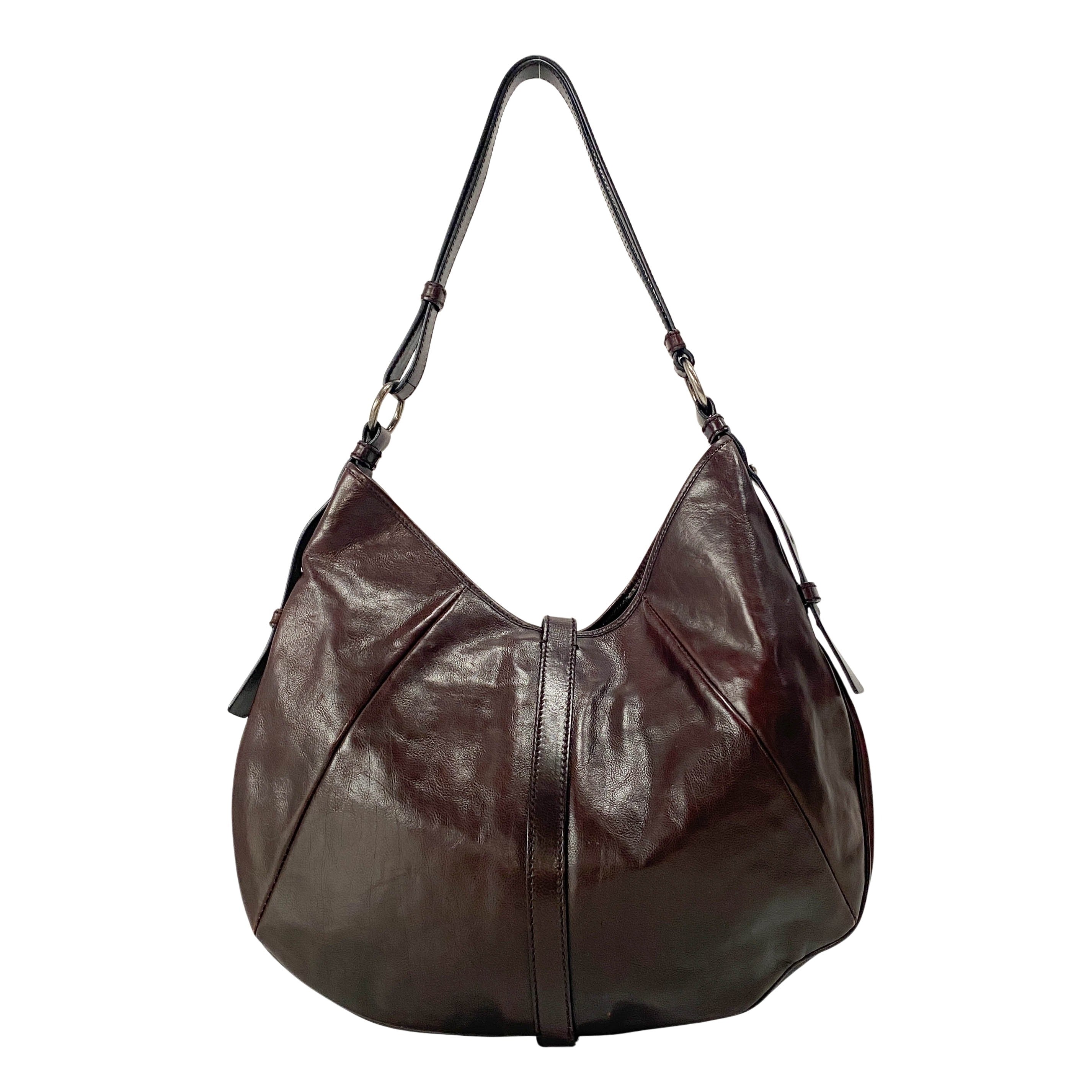 Mombassa Brown Leather Strap Shoulder Bag