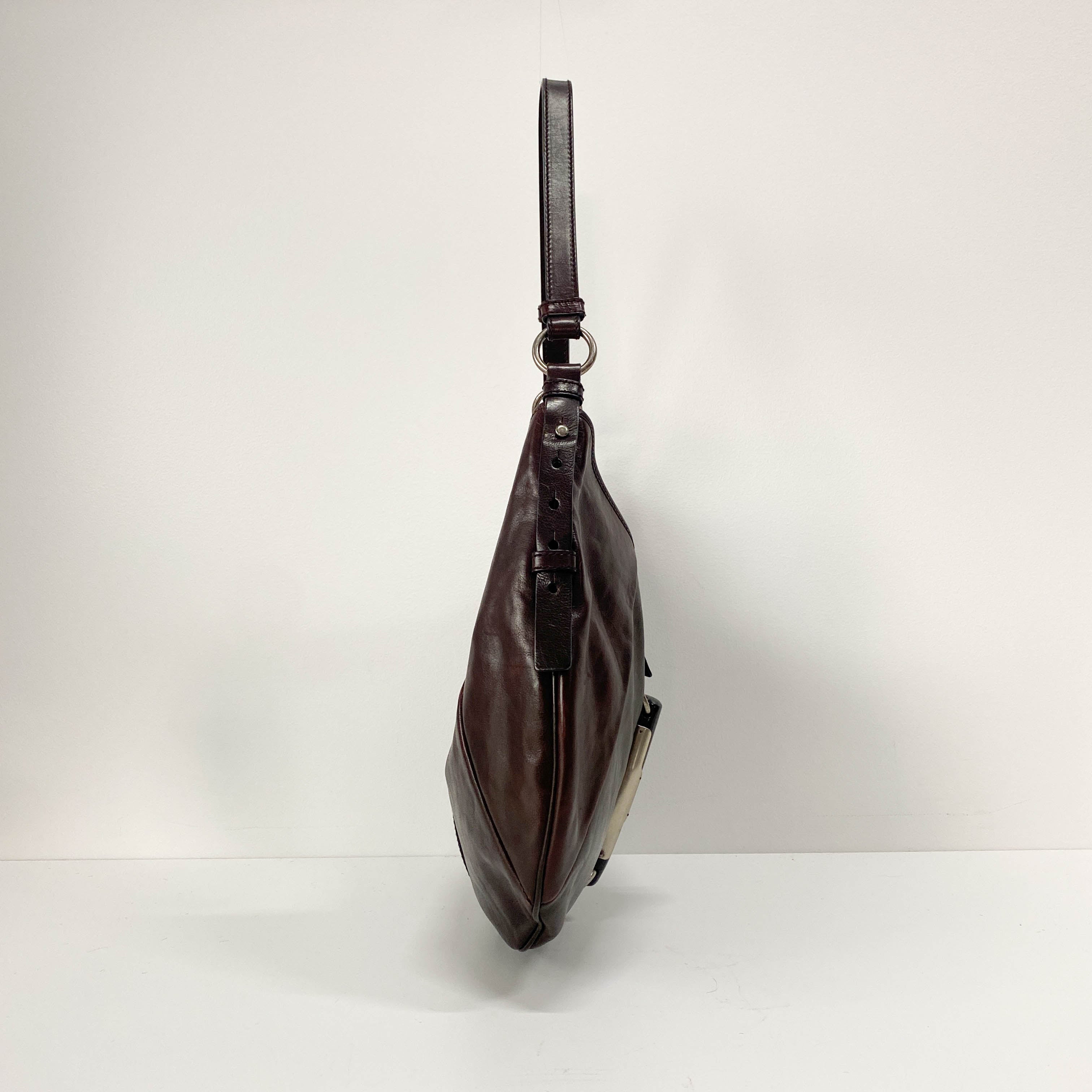 Mombassa Brown Leather Strap Shoulder Bag