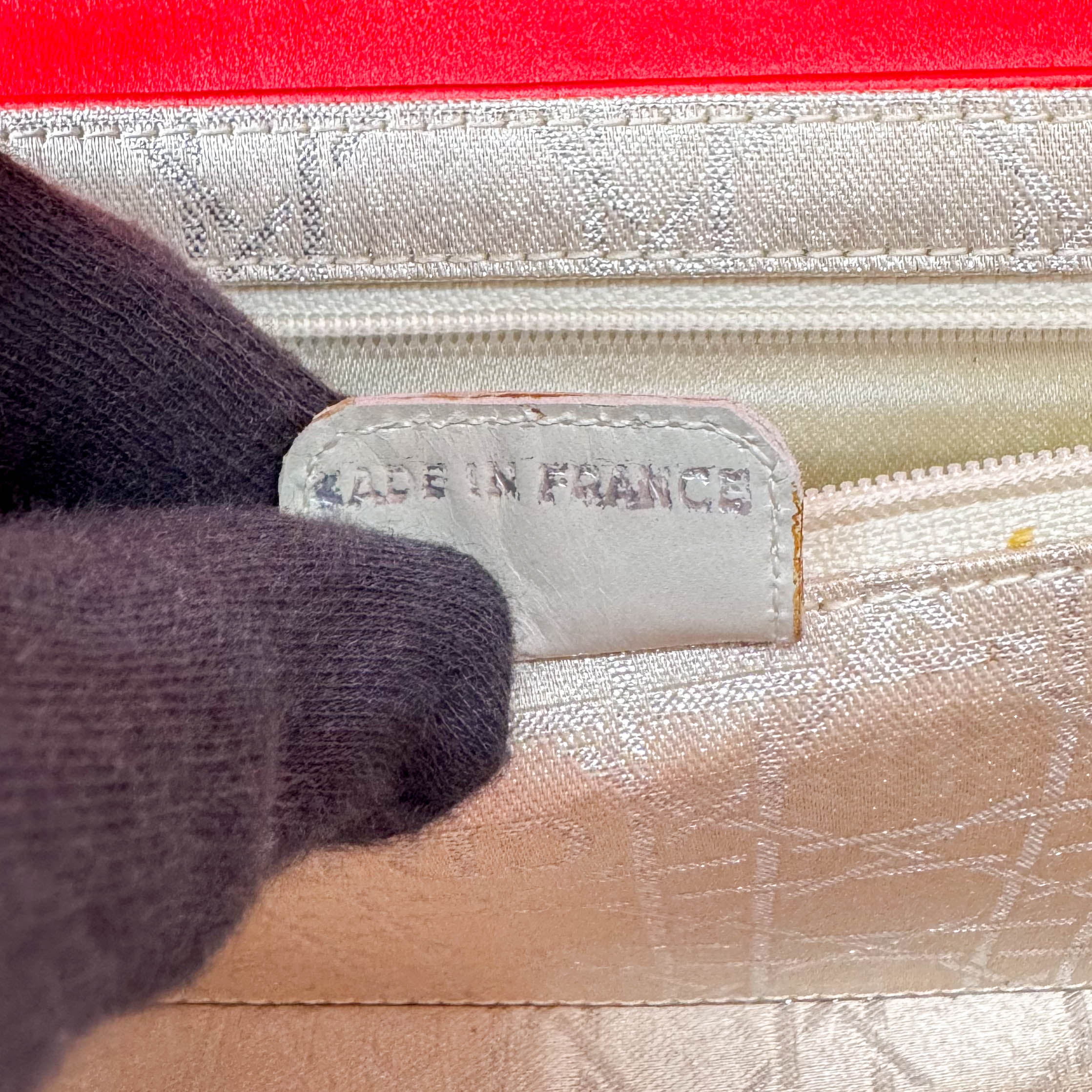 Red Satin Flap Shoulder Bag