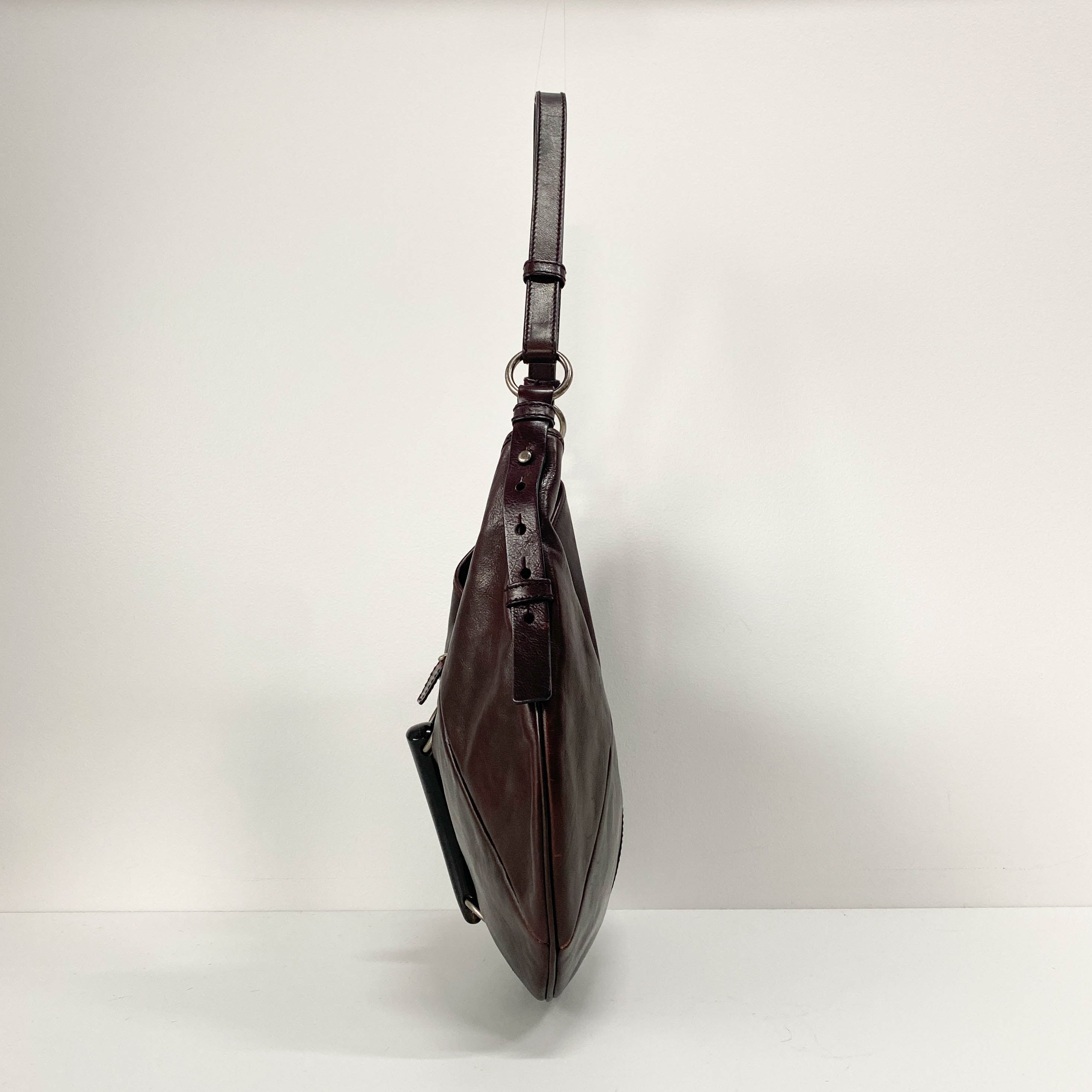 Mombassa Brown Leather Strap Shoulder Bag