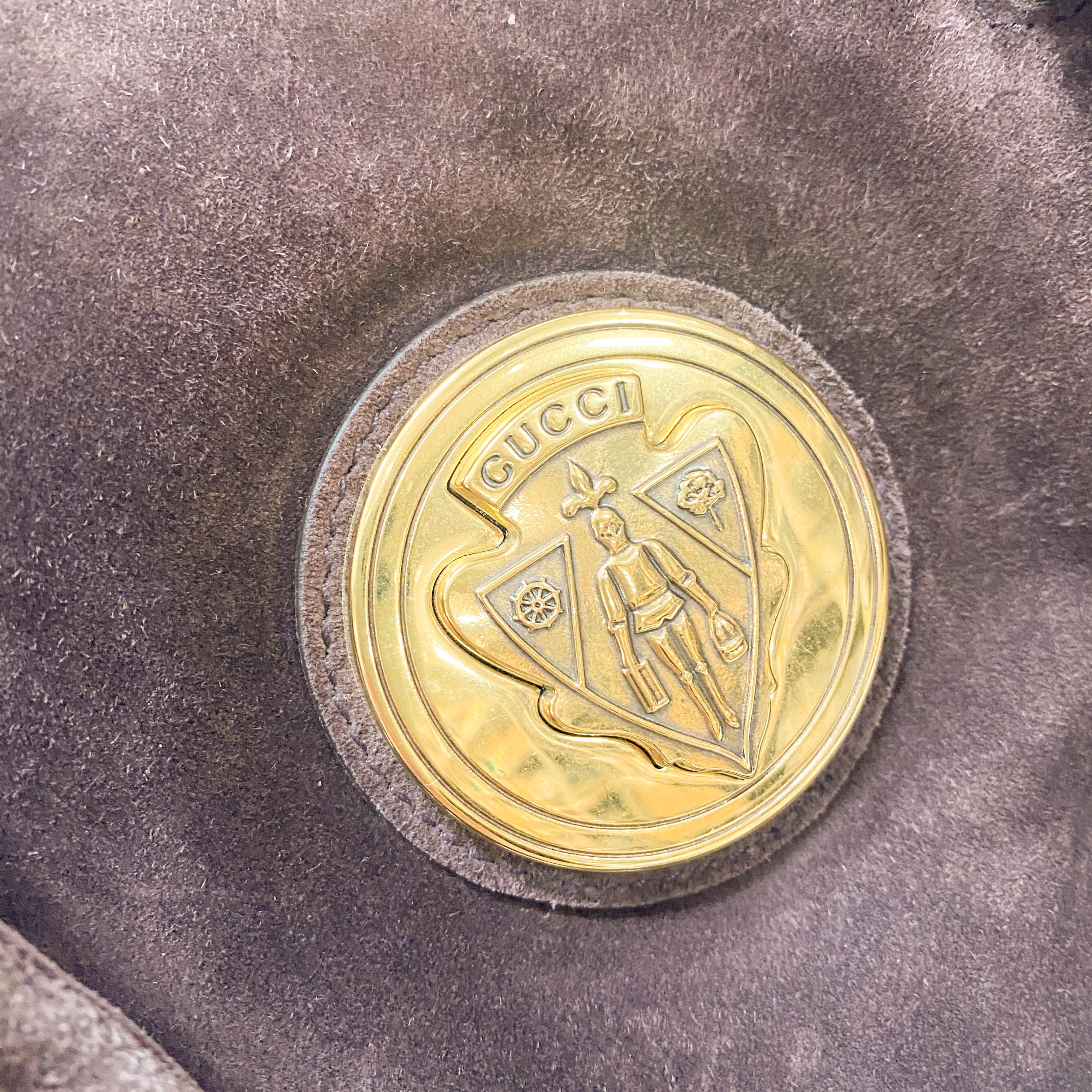 Hysteria Brown Suede Handbag