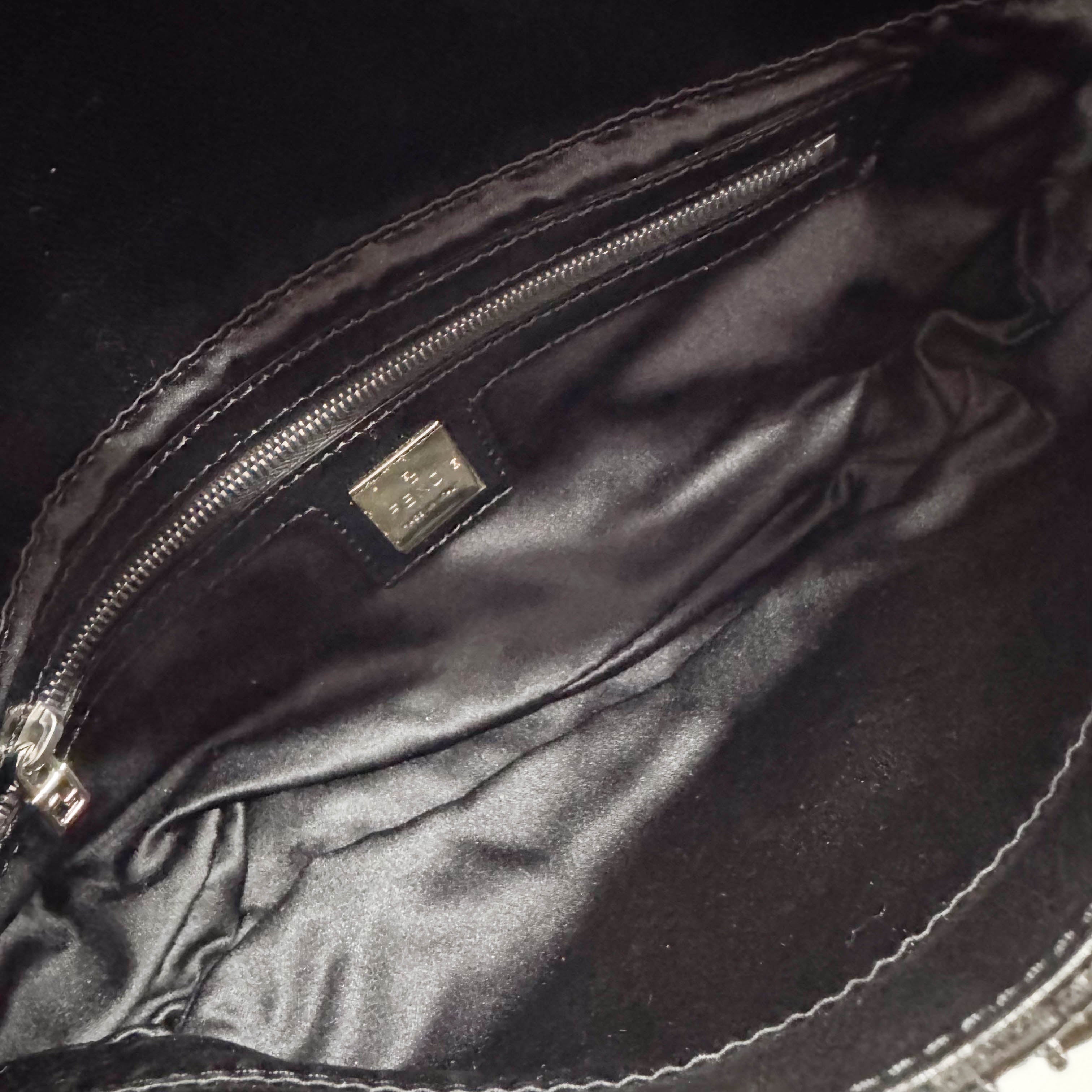 Baguette Black Sequin Shoulder Bag