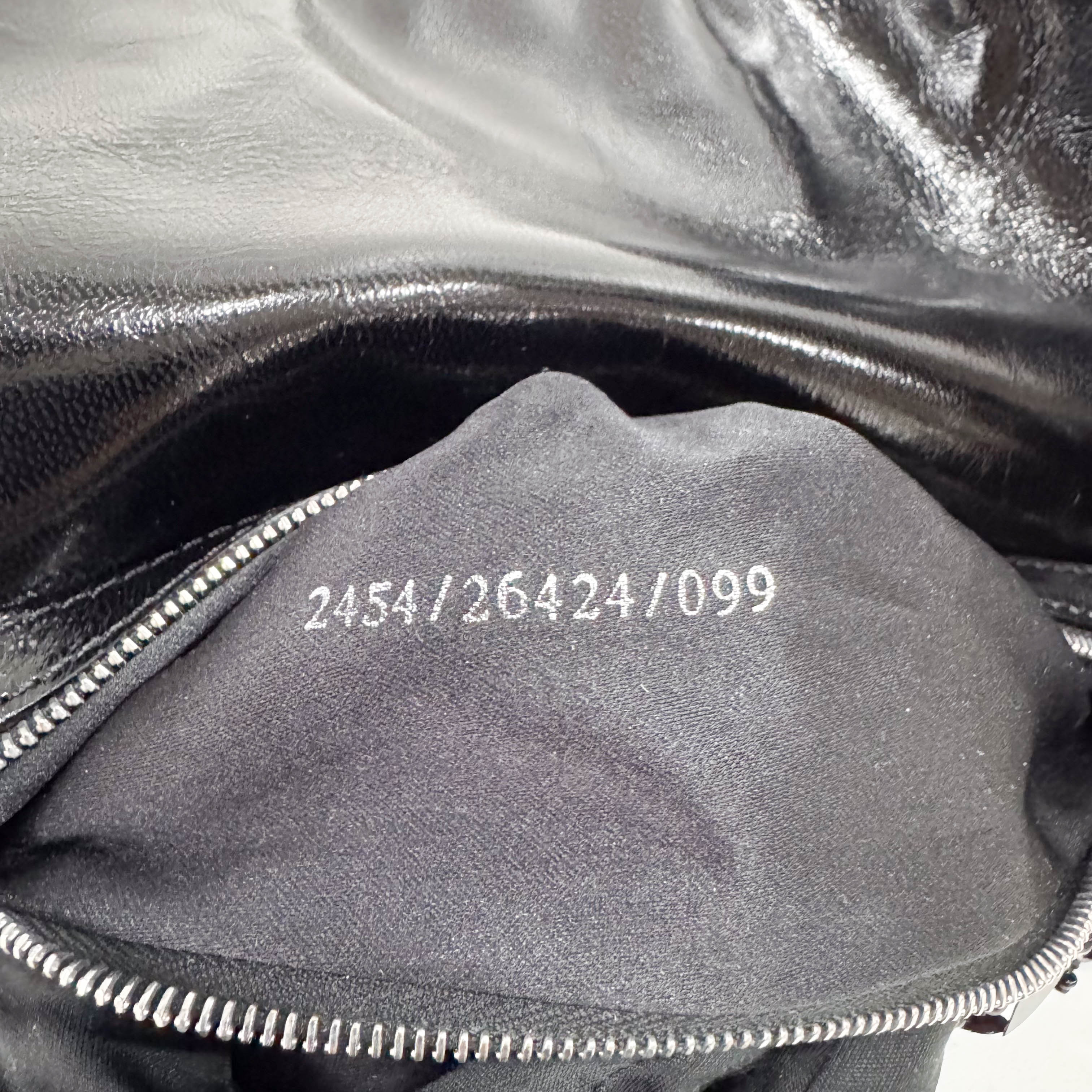 Baguette Black Sequin Shoulder Bag