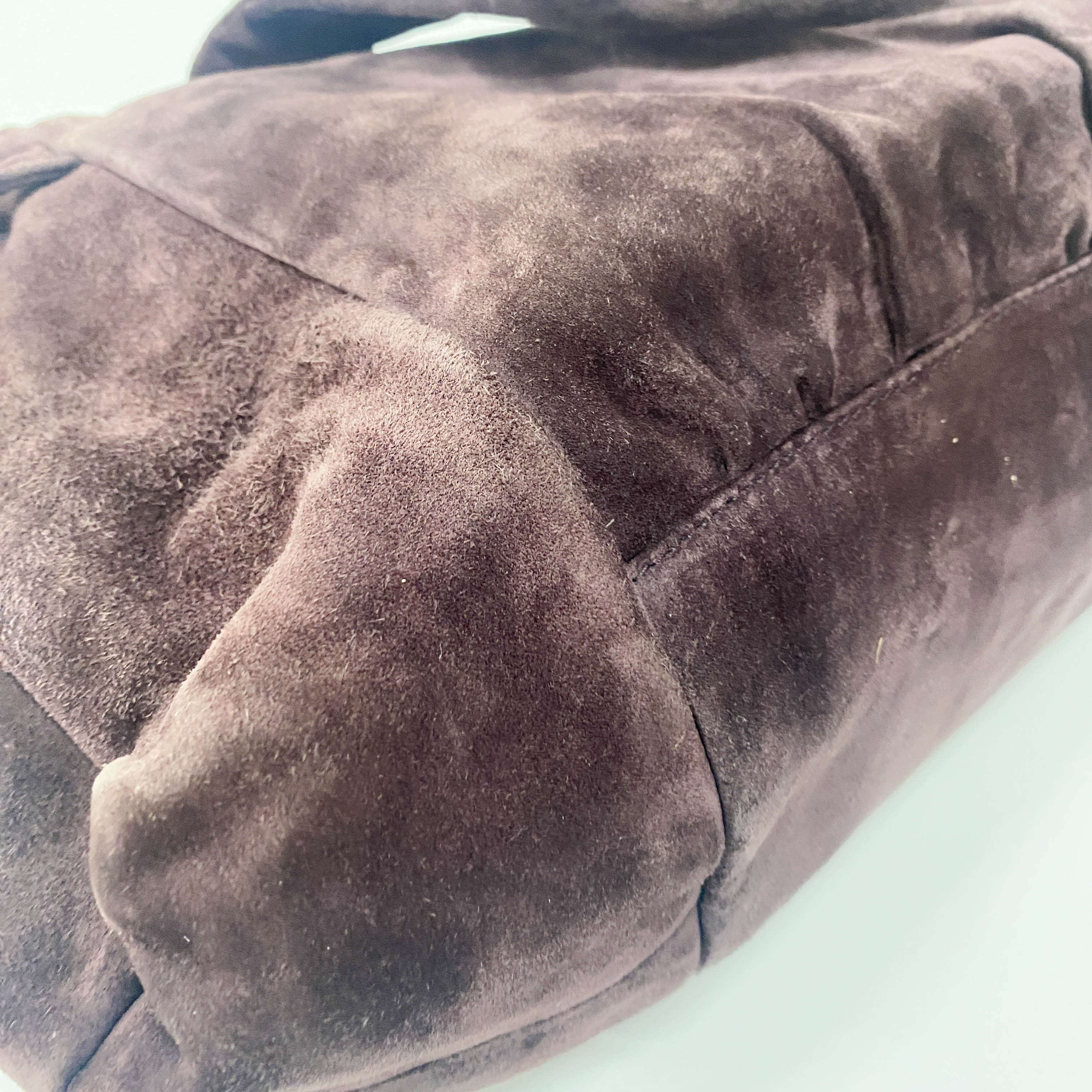 Hysteria Brown Suede Handbag