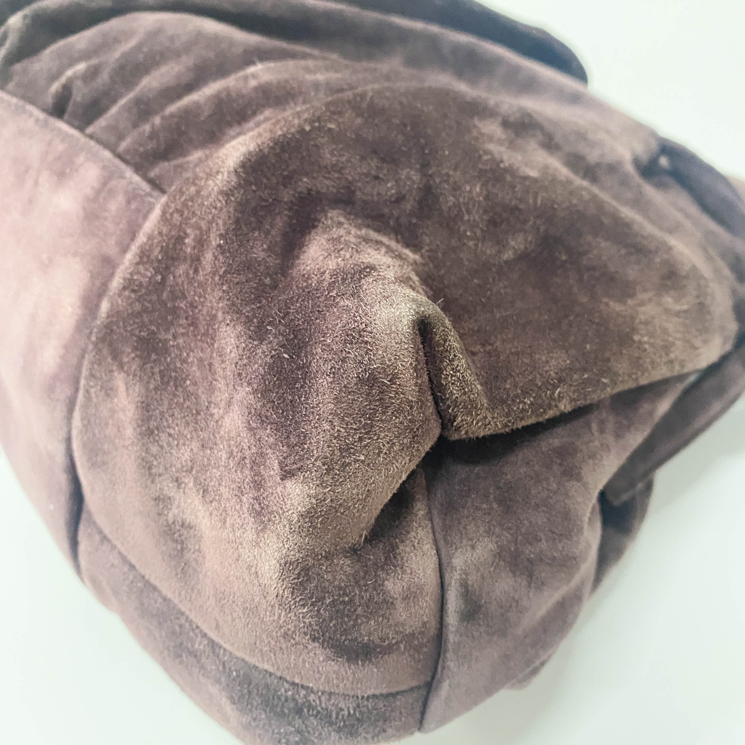 Hysteria Brown Suede Handbag