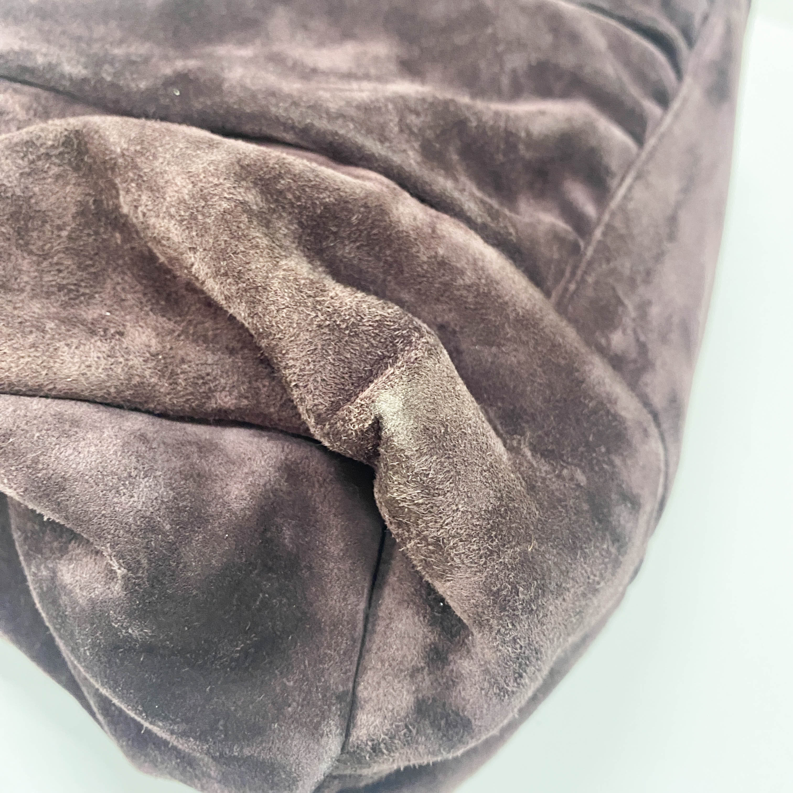 Hysteria Brown Suede Handbag