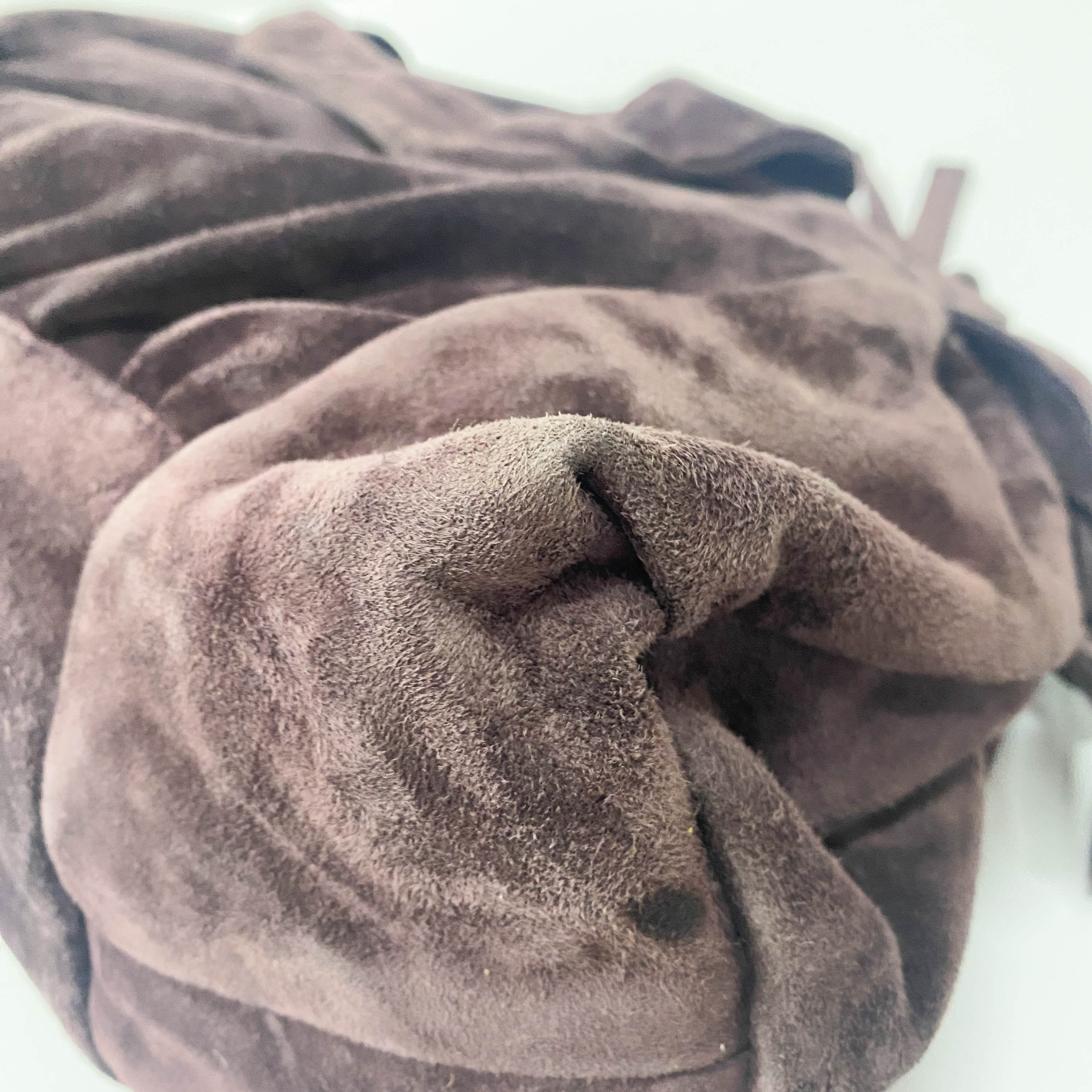 Hysteria Brown Suede Handbag