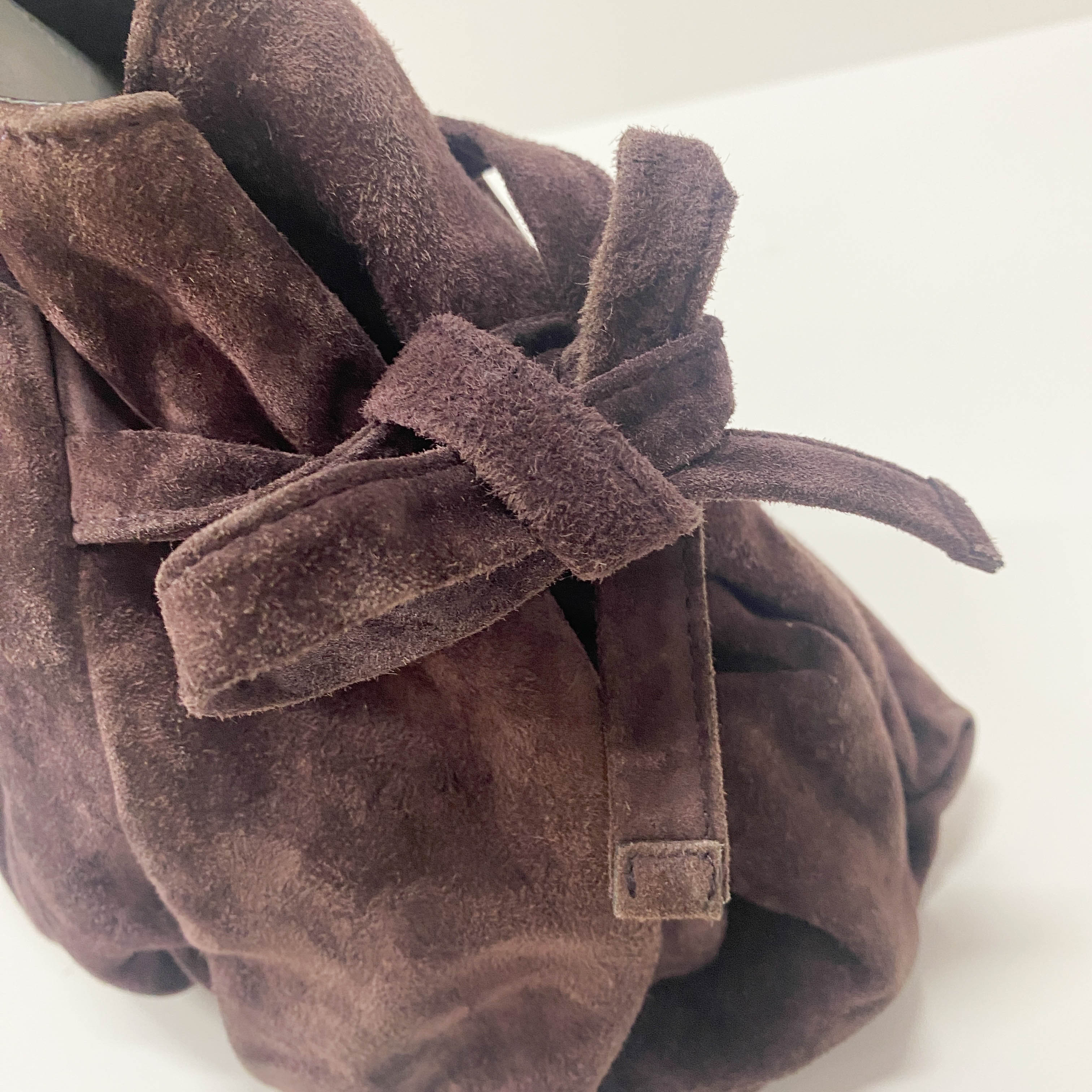 Hysteria Brown Suede Handbag