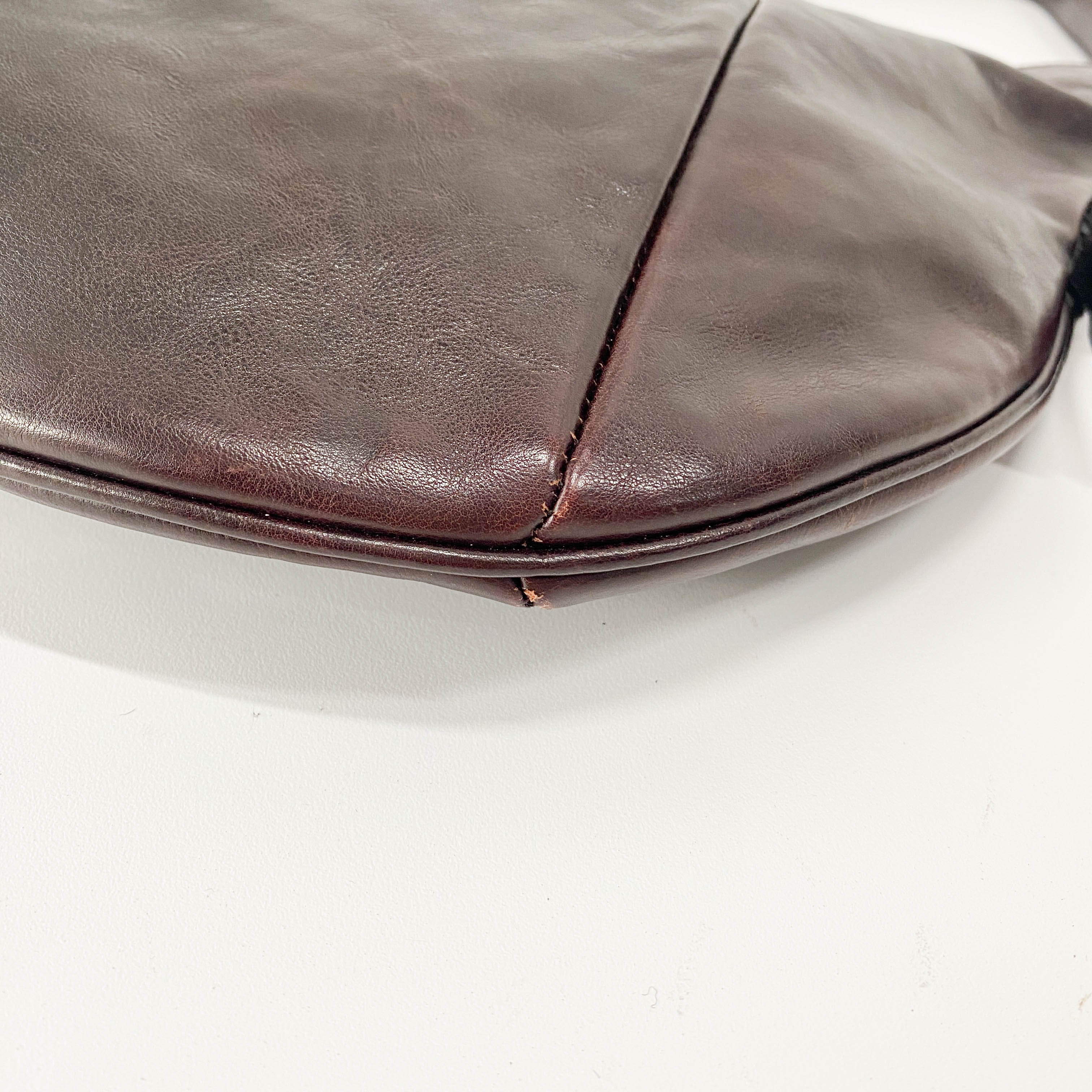 Mombassa Brown Leather Strap Shoulder Bag