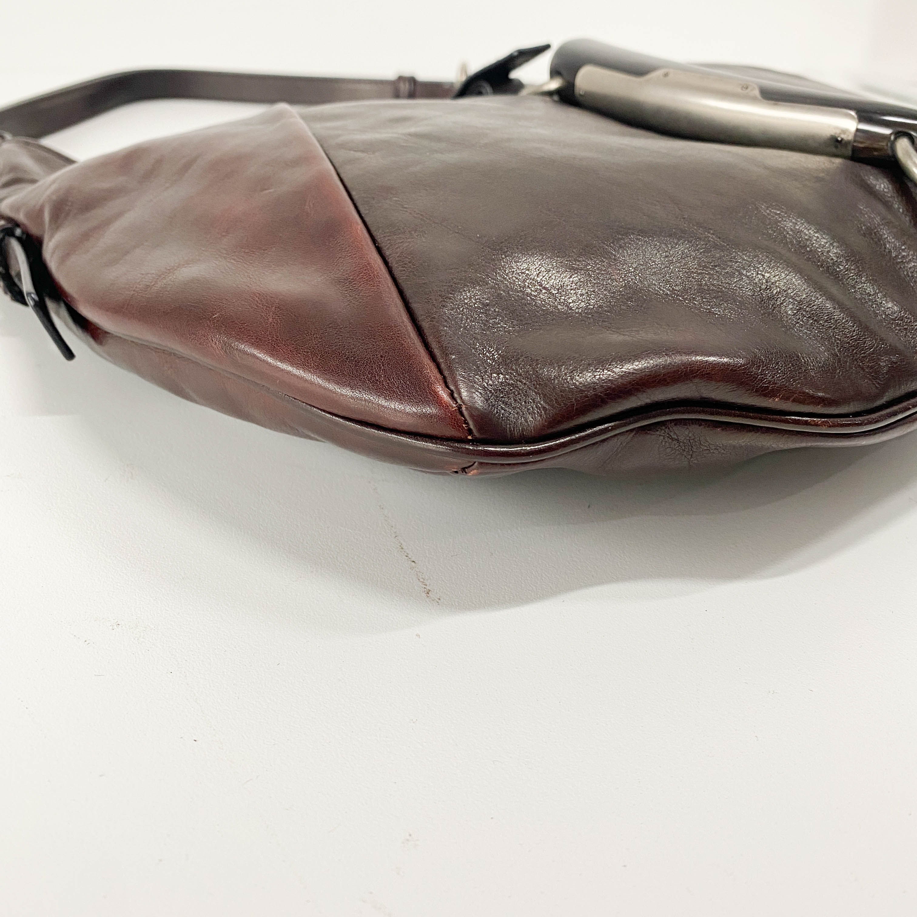 Mombassa Brown Leather Strap Shoulder Bag