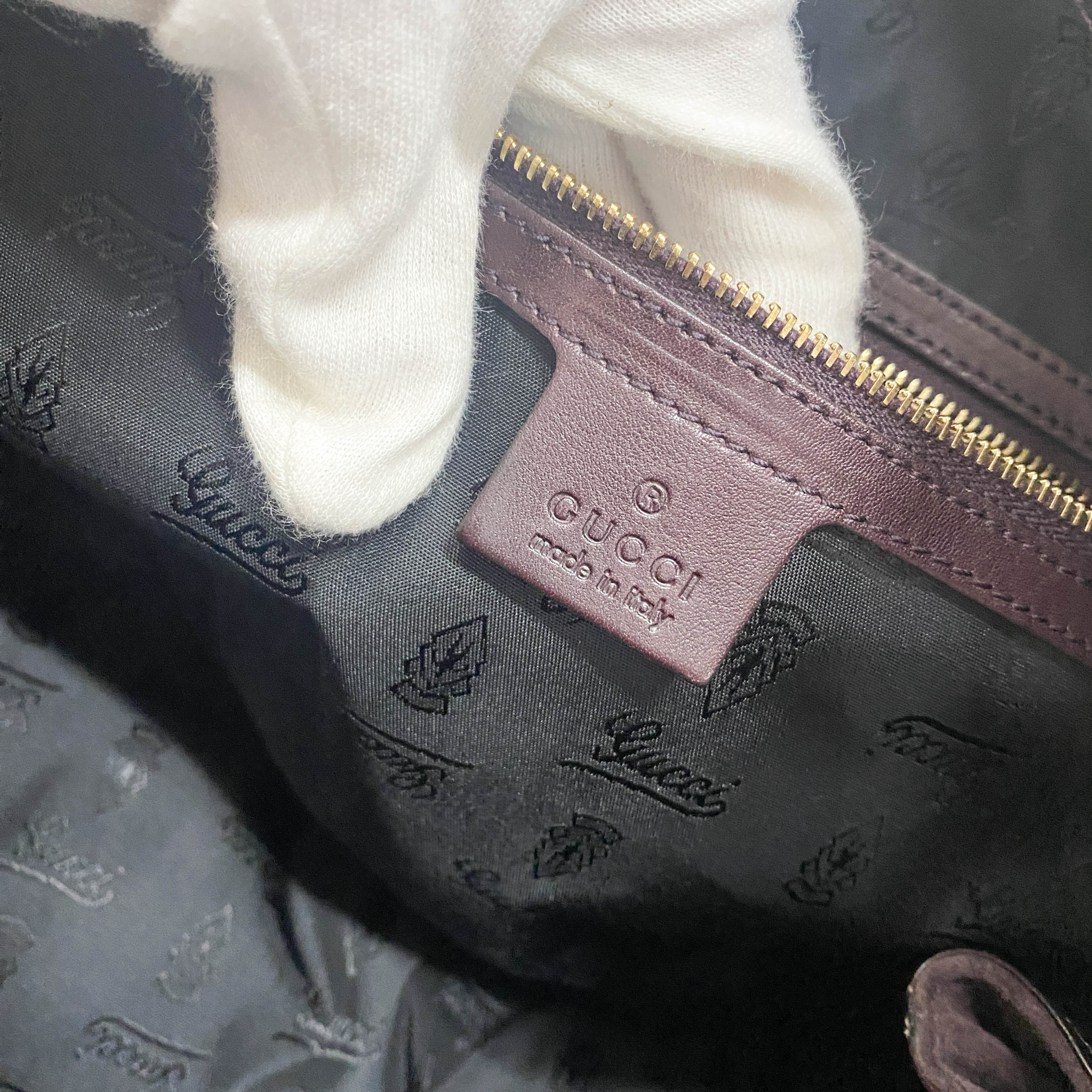 Hysteria Brown Suede Handbag