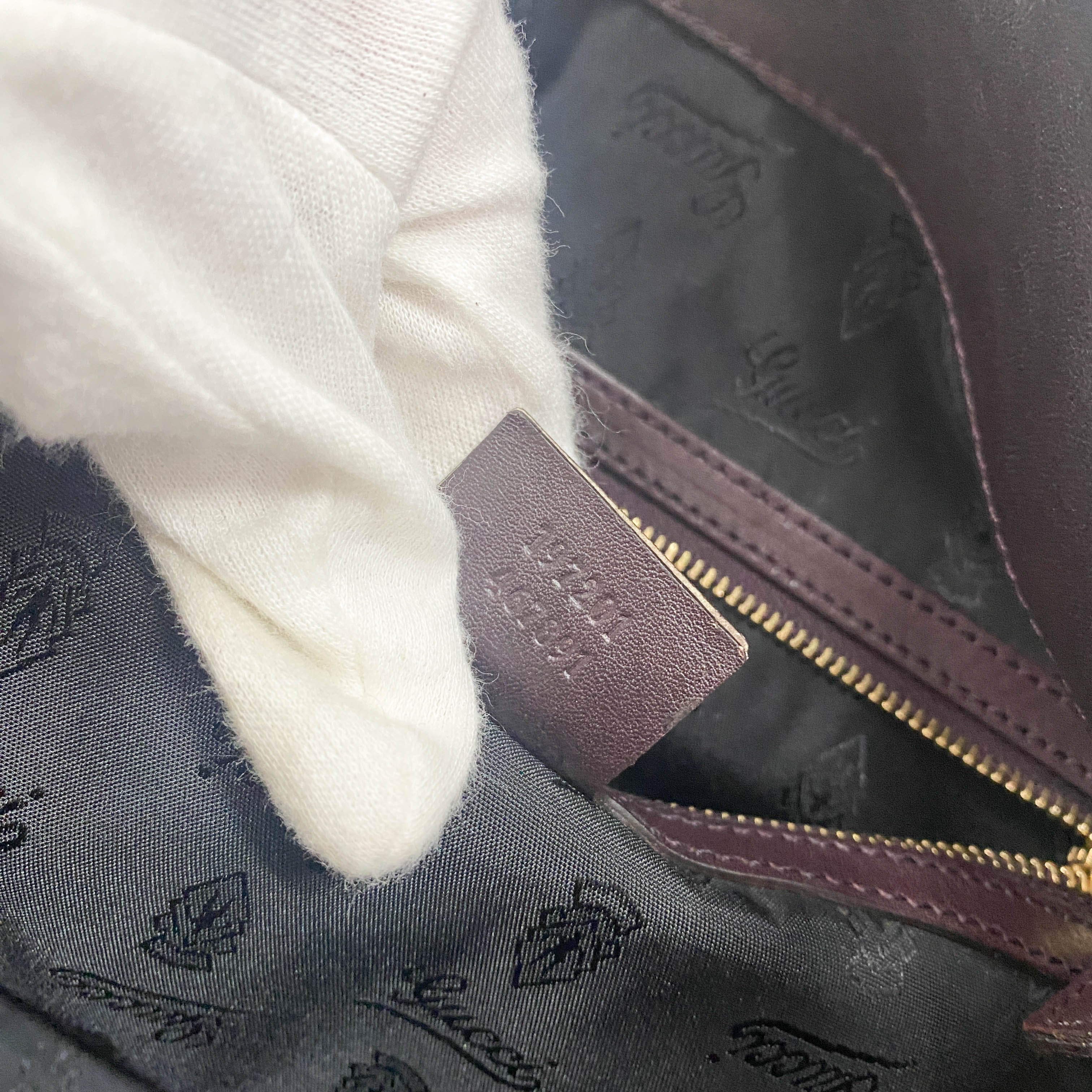 Hysteria Brown Suede Handbag