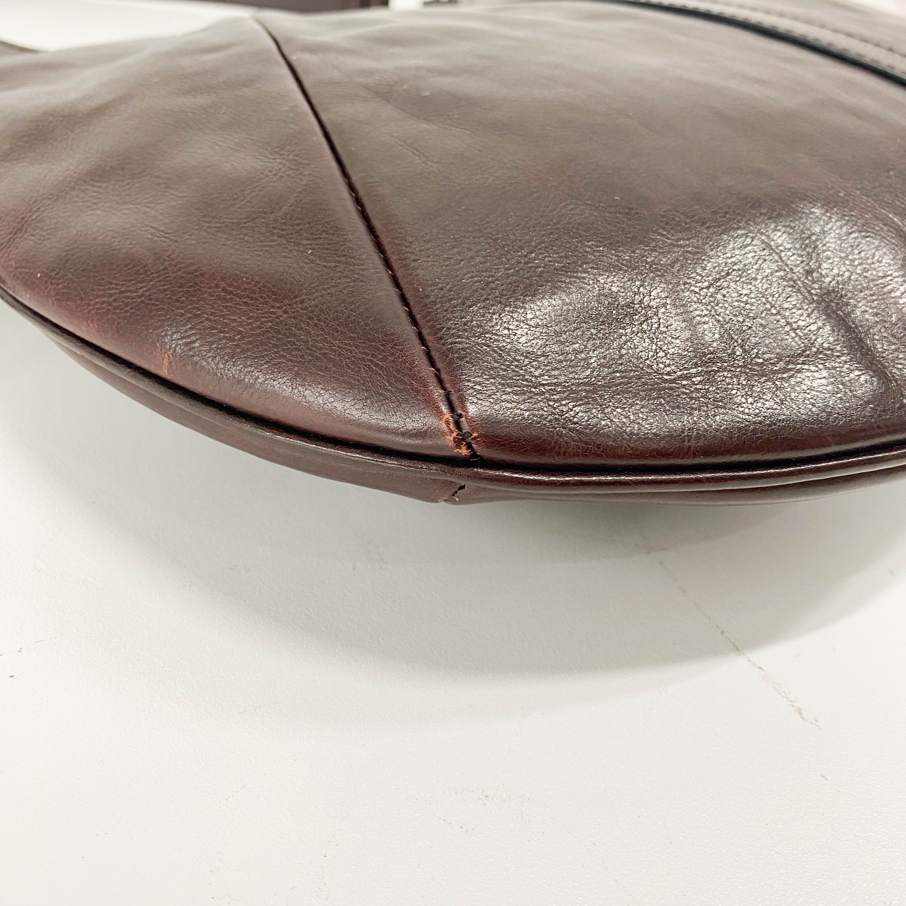 Mombassa Brown Leather Strap Shoulder Bag